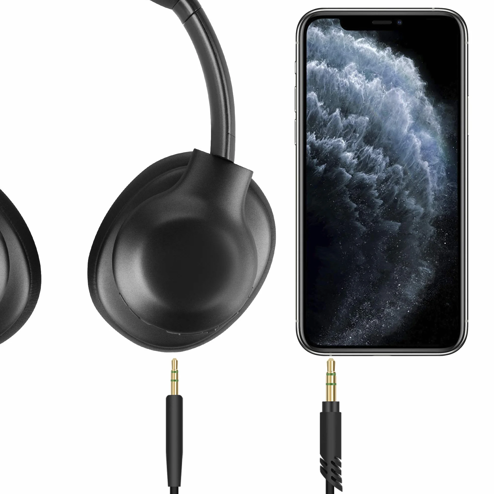 Kabel audio Linkidea kompatybilny z JBL Tour One, Tour One M2, Tune 770NC/760NC/750BTNC/660NC, Live 660NC/650BTNC, zamienny przewód AUX 3,5 mm na 2,5 mm (1,5 m)