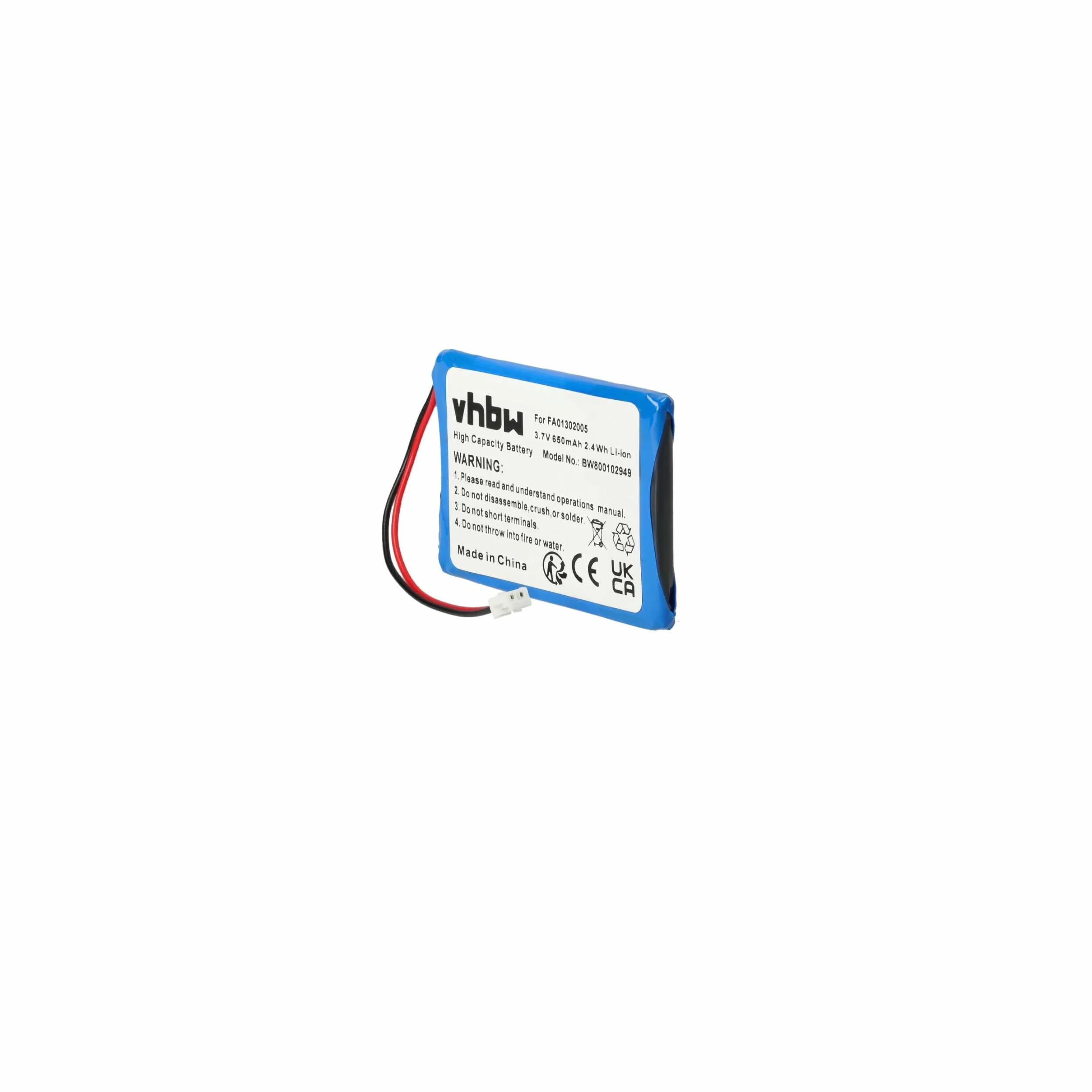 vhbw Bateria kompatybilna z telefonem stacjonarnym Swyx D210, D215, D843 (650 mAh, 3,7 V, litowo-jonowa)