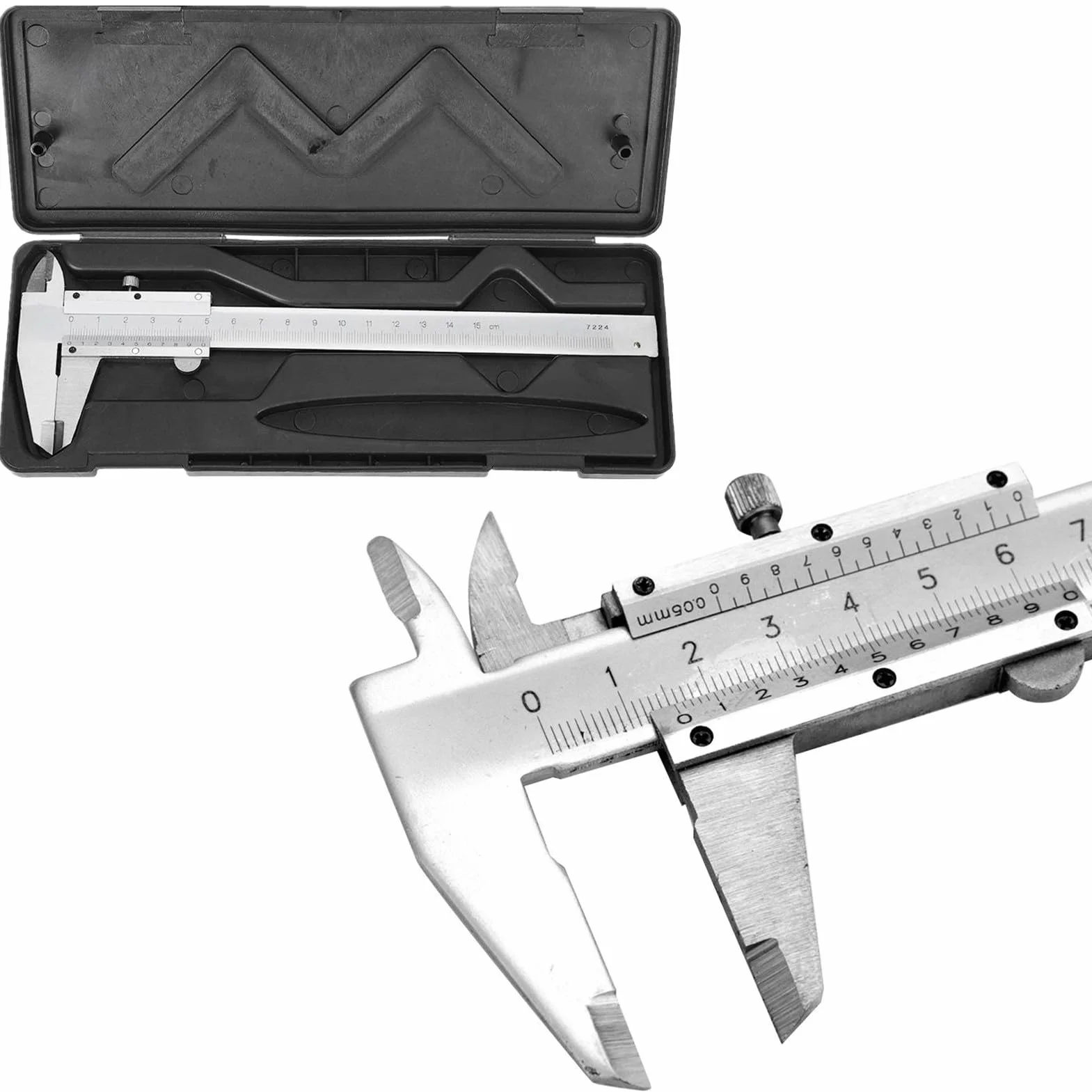 Delaman Vernier Caliper, Noniusz Suwmiarka z Noniuszem Stal Węglowa Metal Mikrometr Miernik Narzędzie 0-150mm