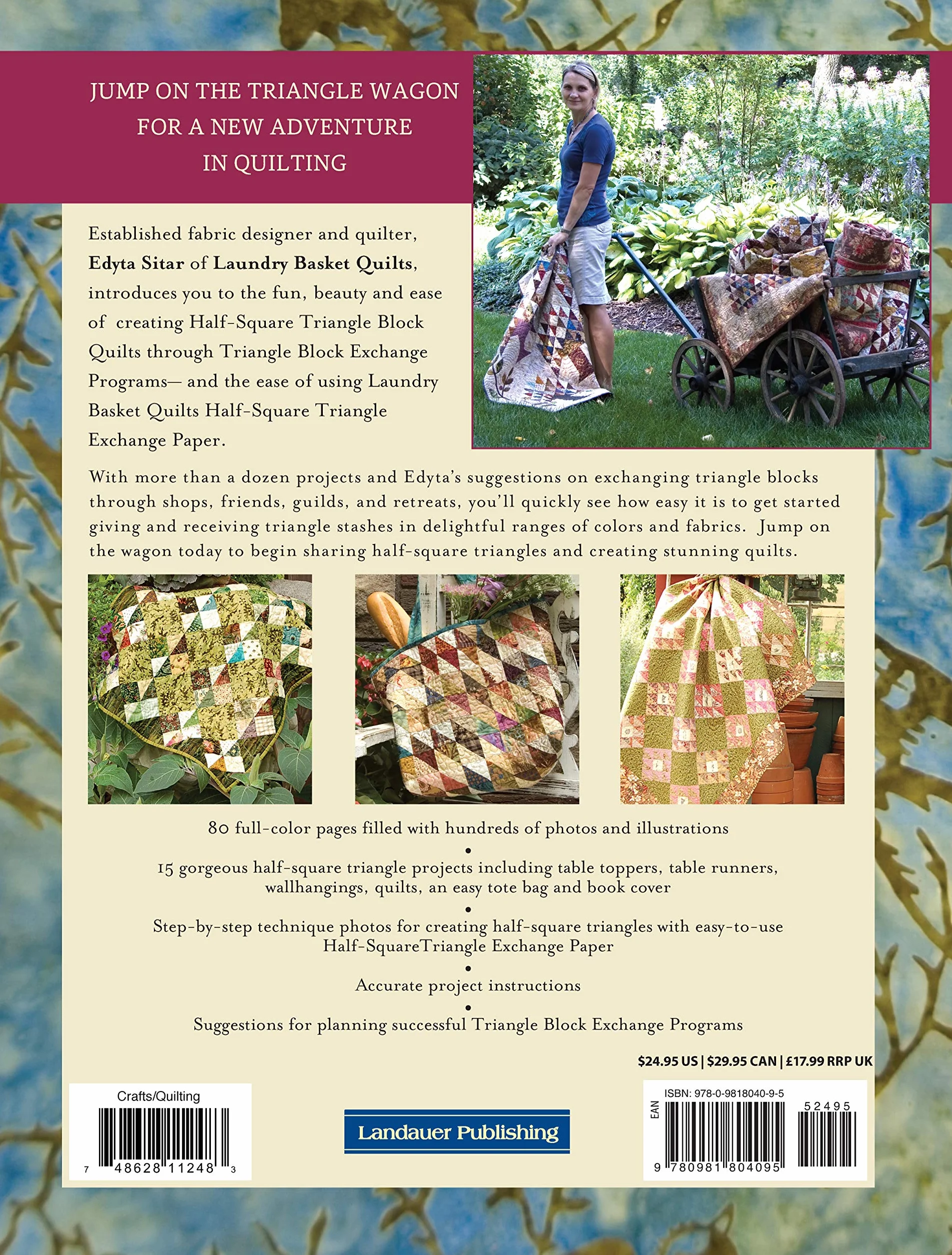 Friendship Triangles: 15 Beautiful Quilting Projects, Triangle Exchange Ideas, Easy, Step-By-Step Triangle Technique