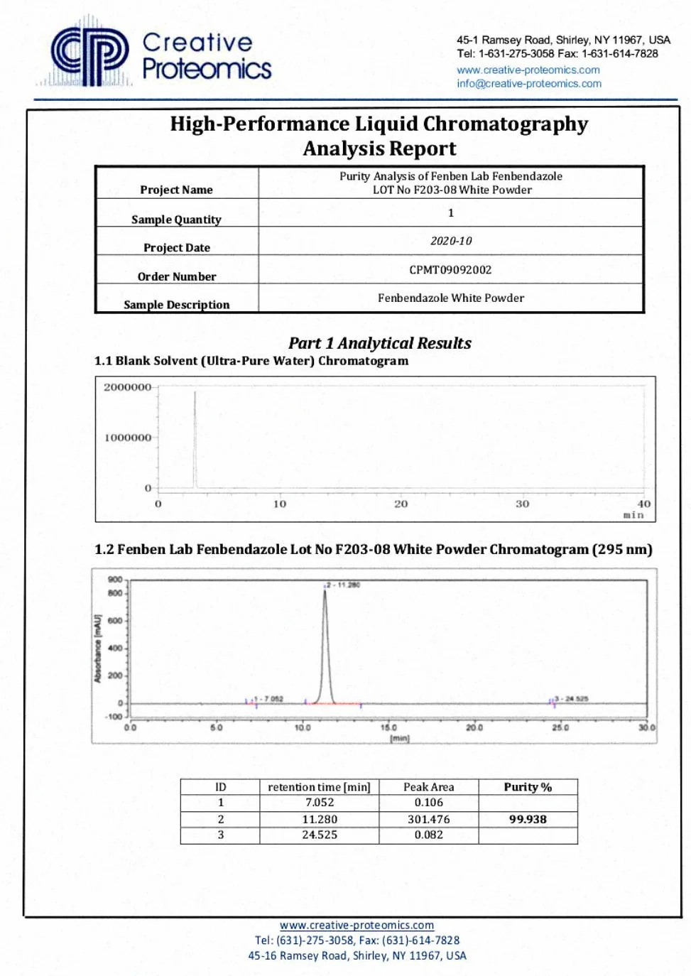 Fenbendazole 25g Proszku, Czystość >99.9%, Wyprodukowane przez Fenben Lab, Dołączono Certyfikat Analizy, Testowany w Certyfikowanym Laboratorium, 0.9oz