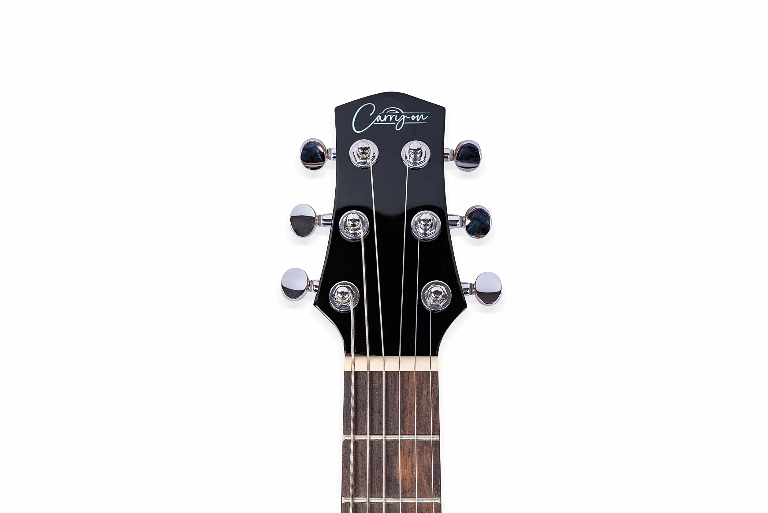 Carry-on By Blackstar BA226016 Mini Jet Black gitara elektryczna – idealna dla dzieci i dorosłych, początkujących i podróży, Czarna