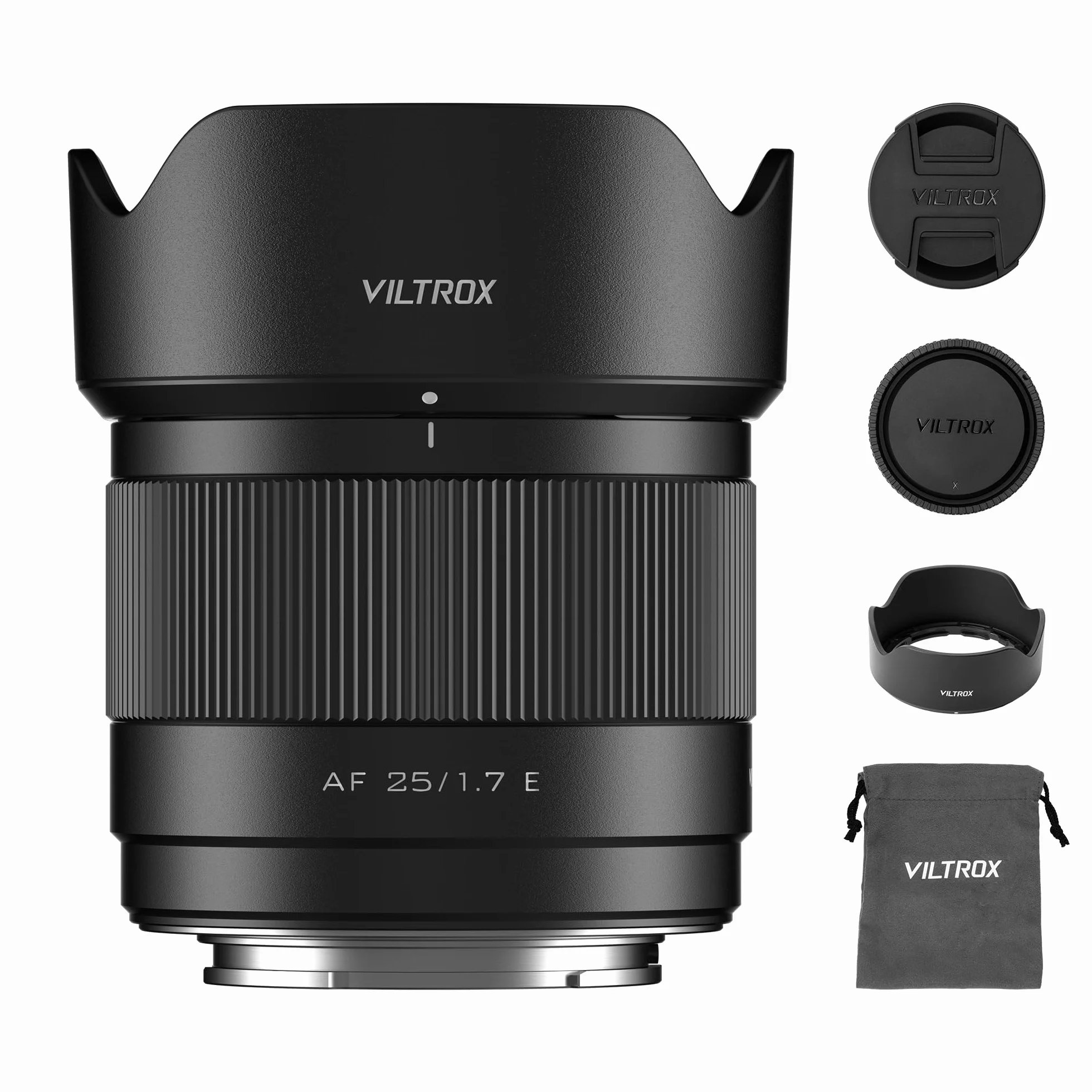 VILTROX Obiektyw AF 25mm F1.7 Air E do Sony E Mount, f/1.7 duża przysłona APS-C Auto Focus Prime obiektyw kompatybilny z aparatami bezlusterkowymi Sony E-Mount ZV-E10 II EV10 a6700 a6600 a6400 a7c ii