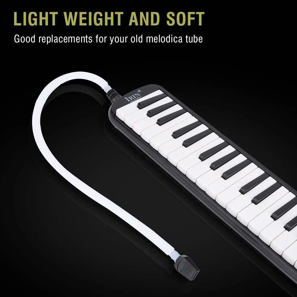 Dilwe 57 cm długa elastyczna melodica pianina rurka z ustnikiem, akcesoria rurkowe dla początkujących