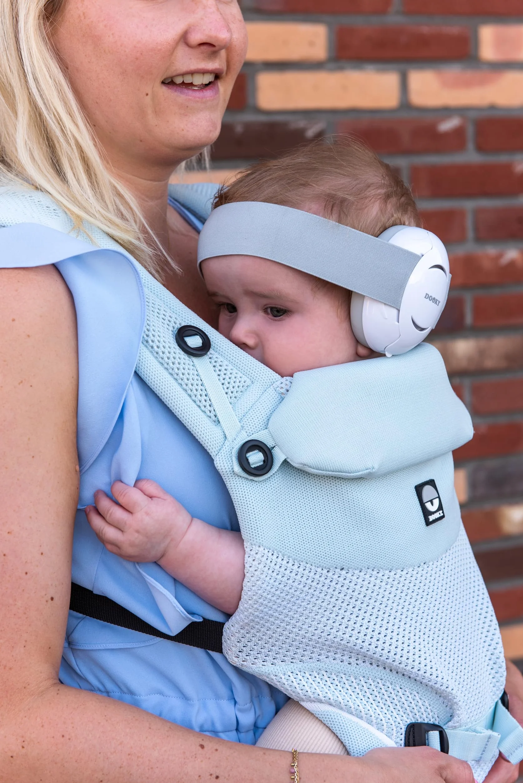 Dooky Unisex Baby Ear Protection White (0-3 Y) nauszniki, biały, Baby