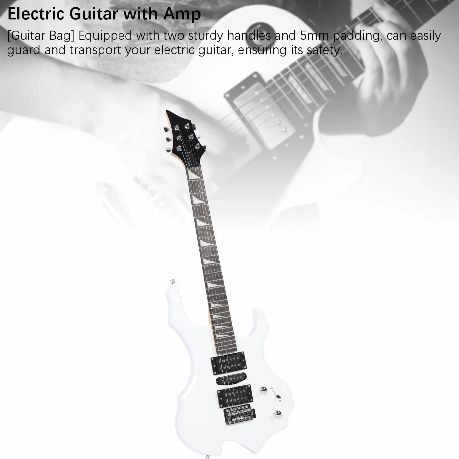 Karlak Zestaw do Gitary Elektrycznej Profesjonalny Pełnowymiarowy Styl ST i Wzmacniacz 20 W dla Entuzjastów Gitary Maple i Rosewood