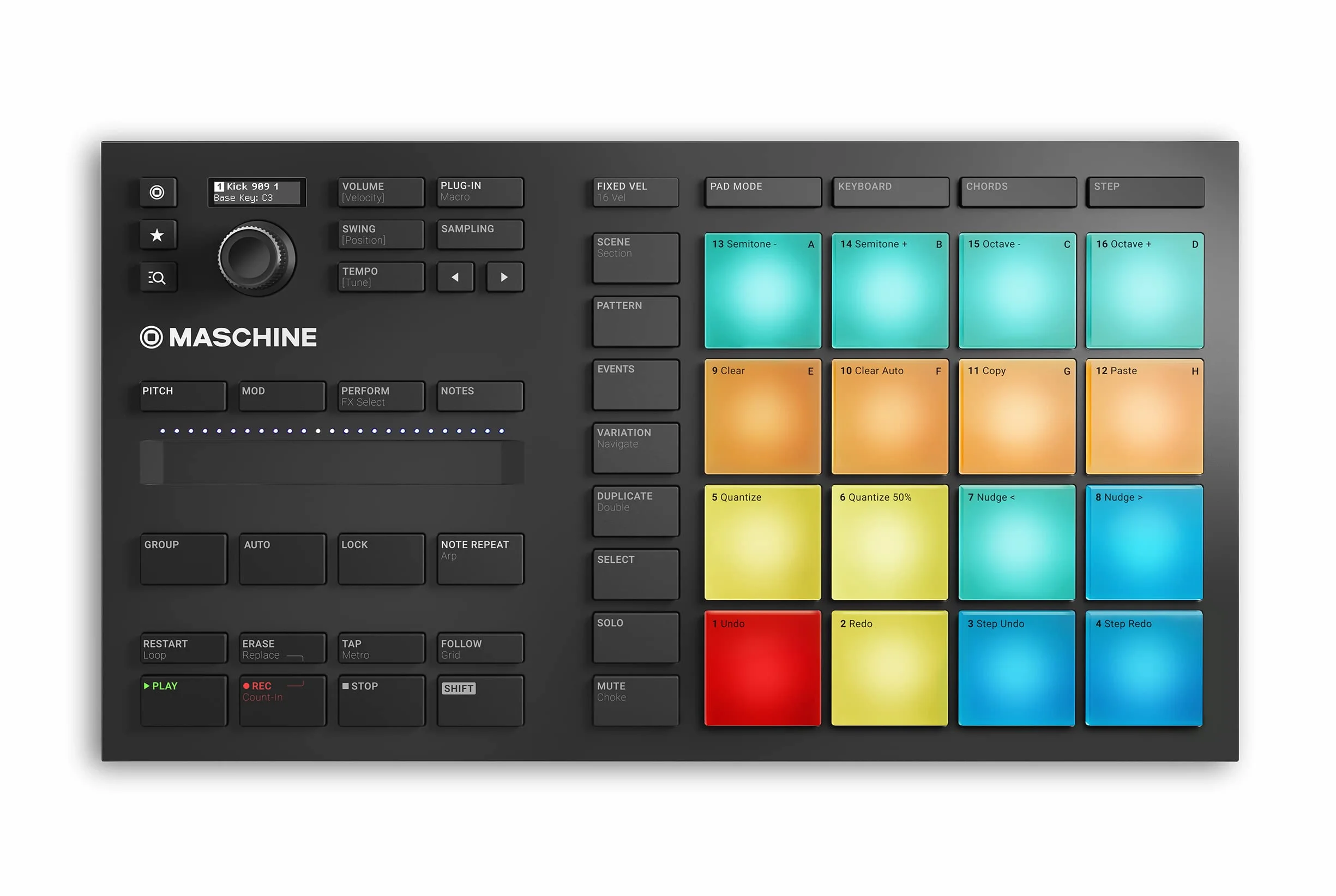 Native Instruments Mikro Mk3 Kontroler Midi Usb, Czarny, 16 podkładek