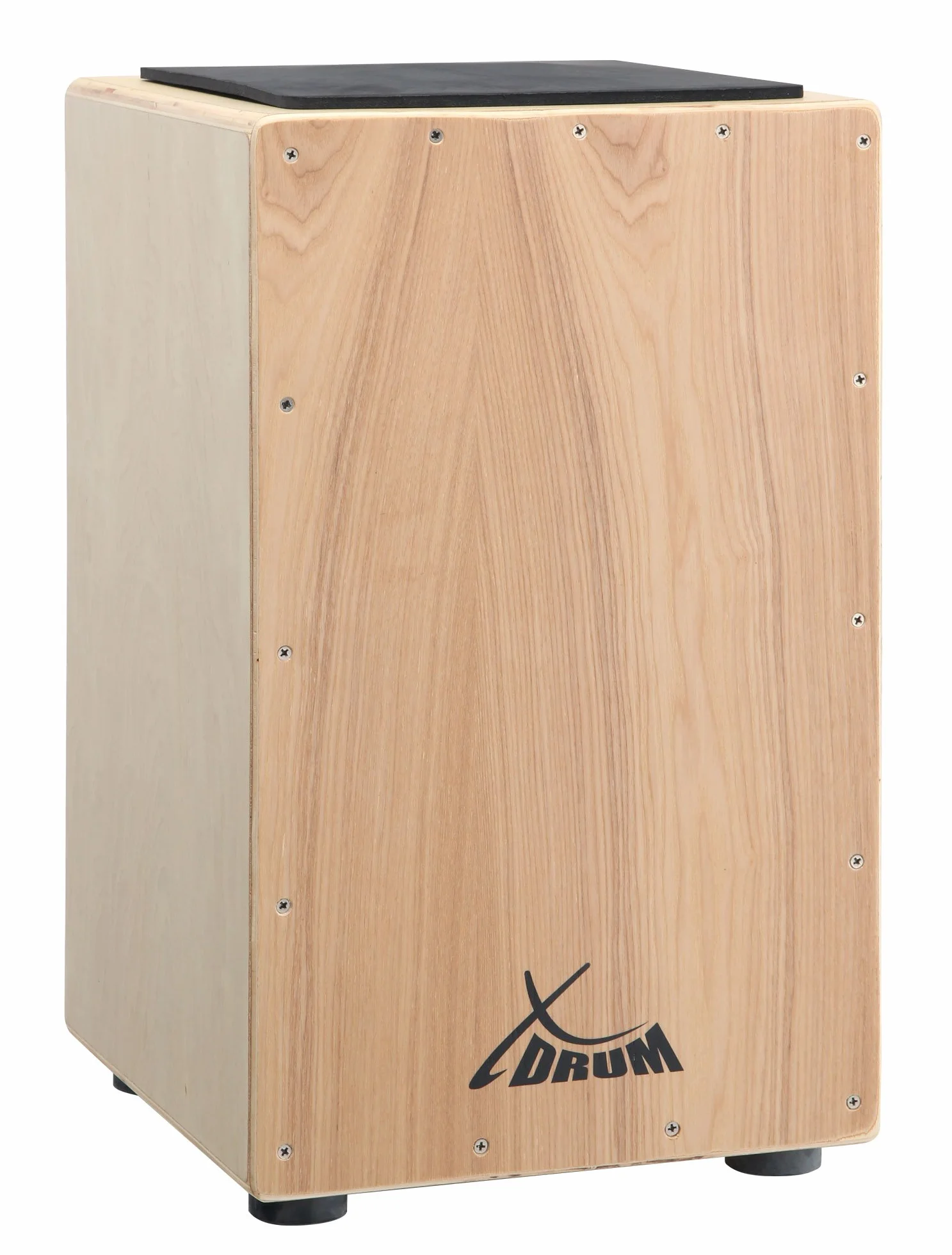 XDrum Primero Cajon naturalny, w tym kieszeń (dźwięk snare, bęben pudełkowy, pudełko perkusyjne, drewno, w tym torba Gig Bag i klucz imbusowy)