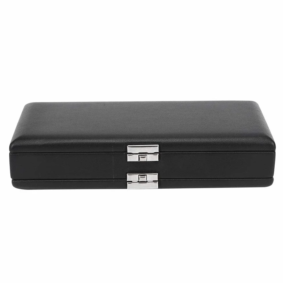 Reed Case, Fagott Reed Case, ergonomiczny design czarny pogrubiony miękki otwór flanelowy mały rozmiar dla zespołów, profesjonalnych miłośników instrumentów początkujących