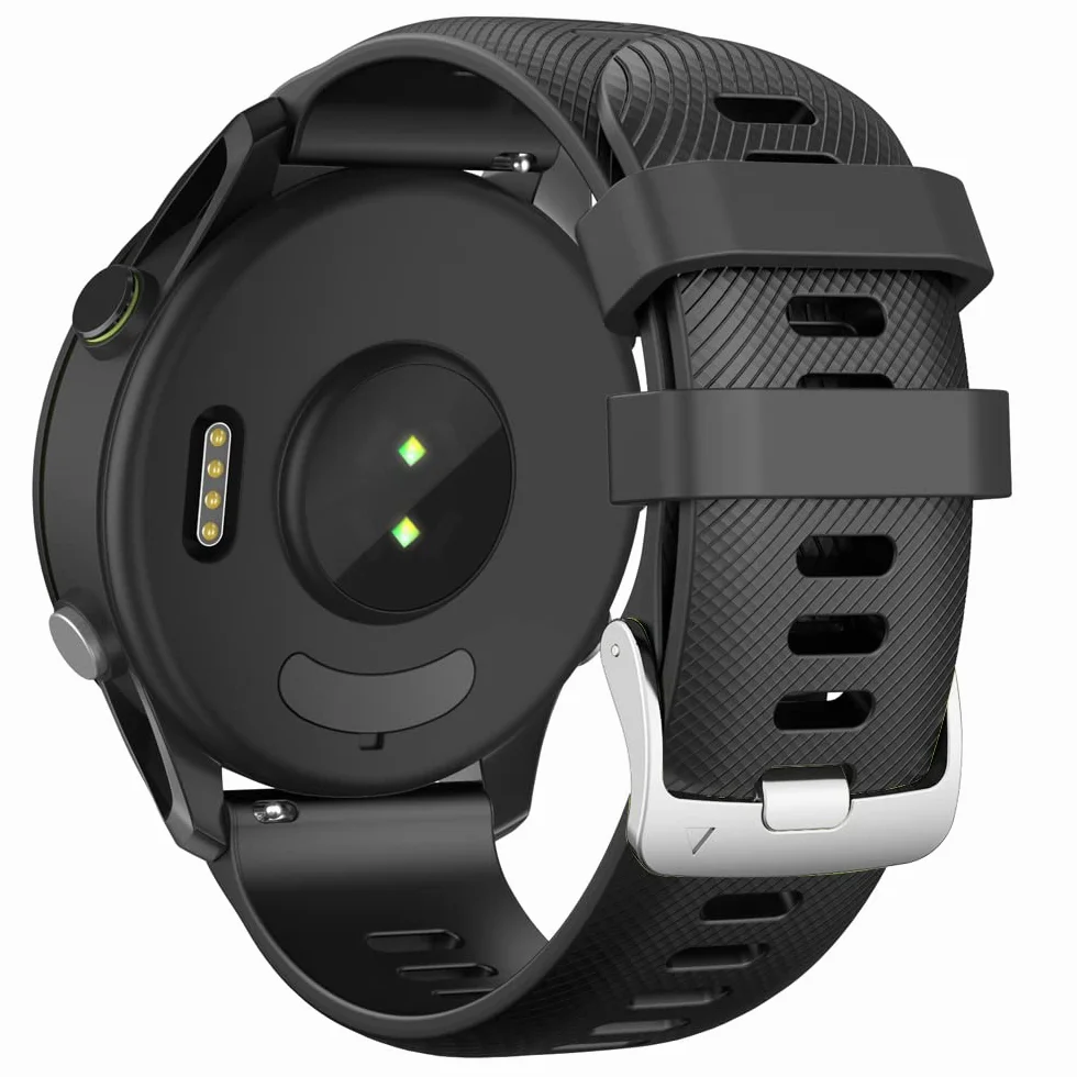 Silikonowa bransoletka kompatybilna z Garmin Forerunner 255 / Vivoactive 4 / Venu 2, zapasowy pasek do Gear S3/Huawei Watch GT, dla kobiet i mężczyzn