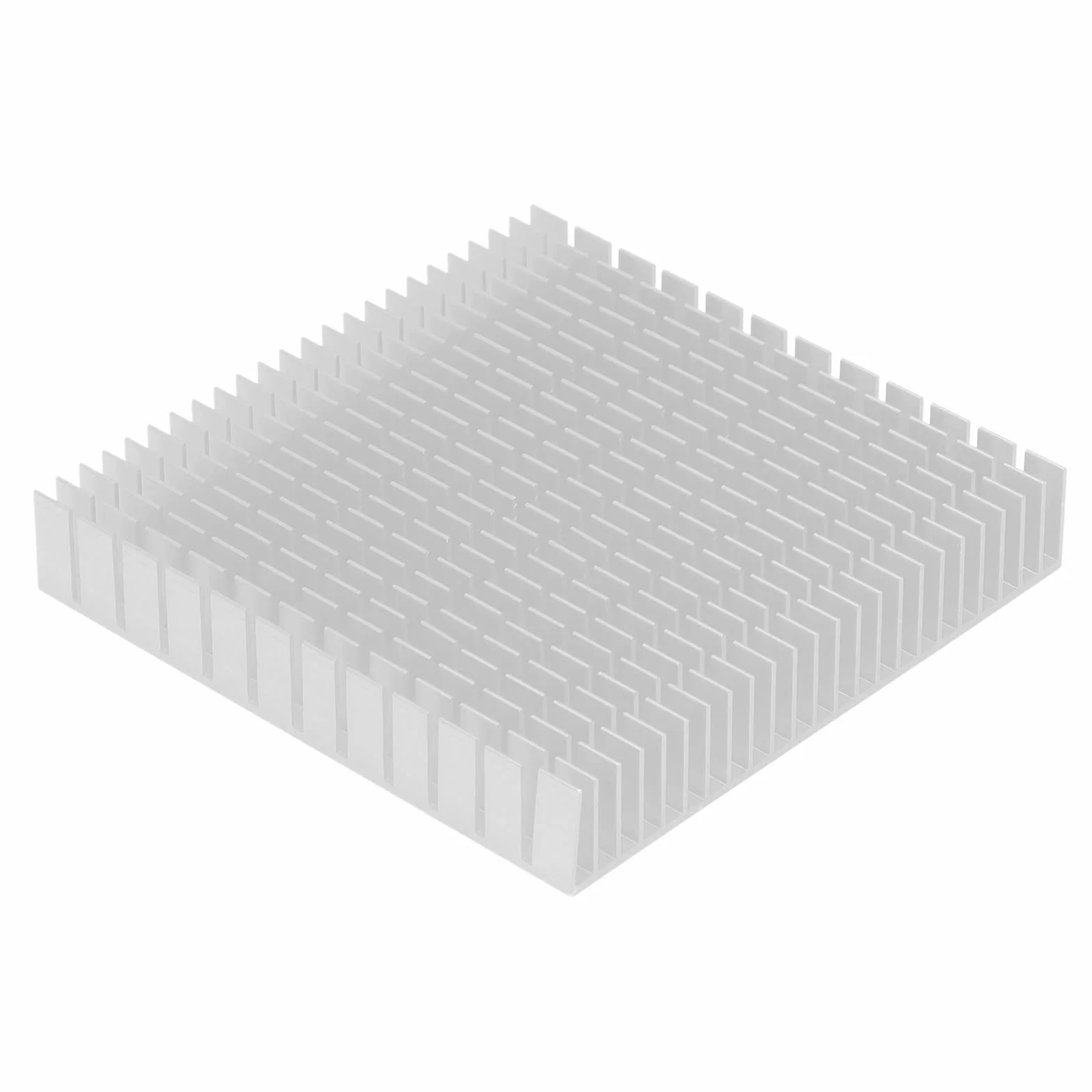 Moduł radiatora, 120 mm x 120 mm x 20 mm, uniwersalny radiator aluminiowy o wysokiej wydajności do płytki drukowanej do tranzystorów (biały)