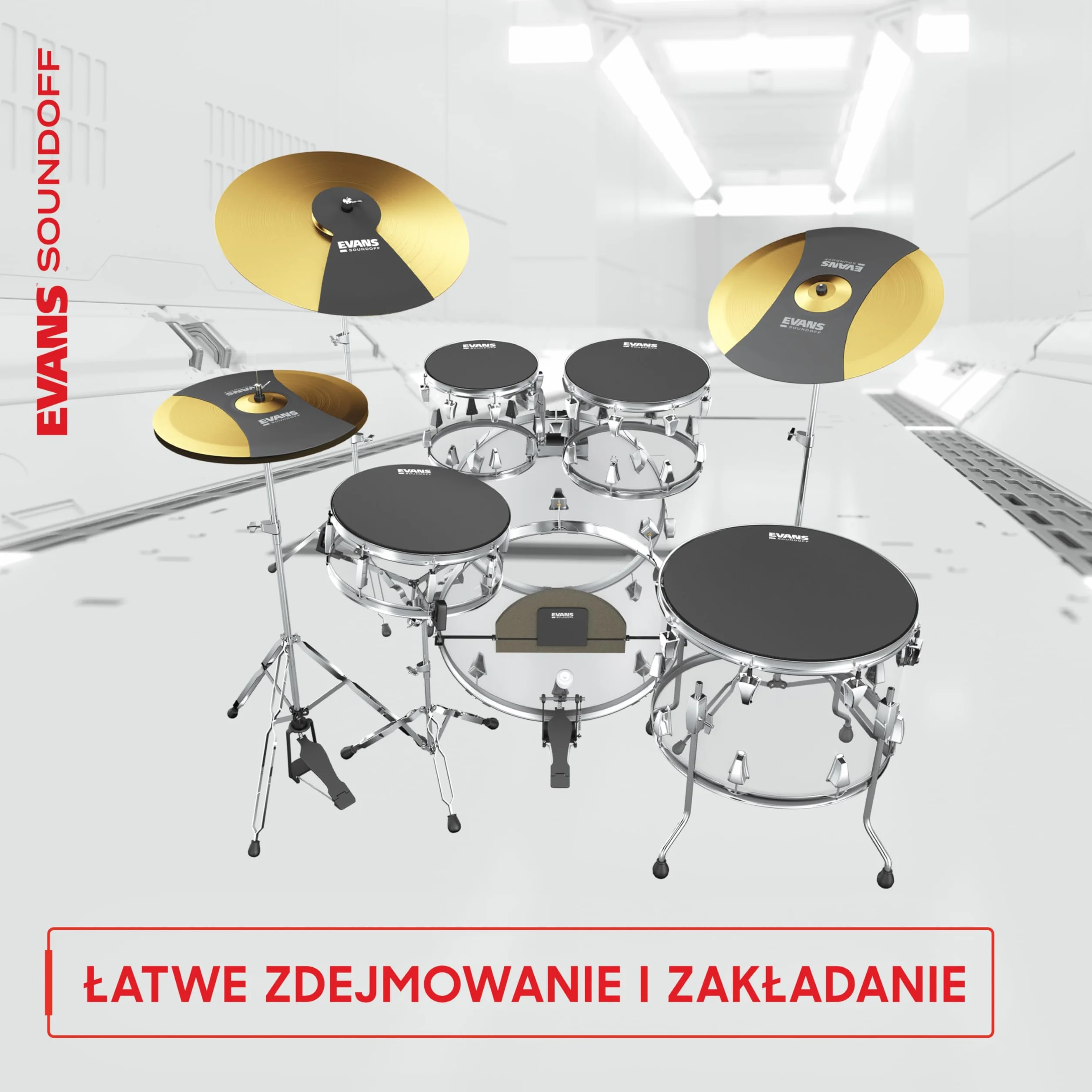 Evans Sound Off Mute Pack Rock 10,12,14,16 - Akcesorium do perkusji