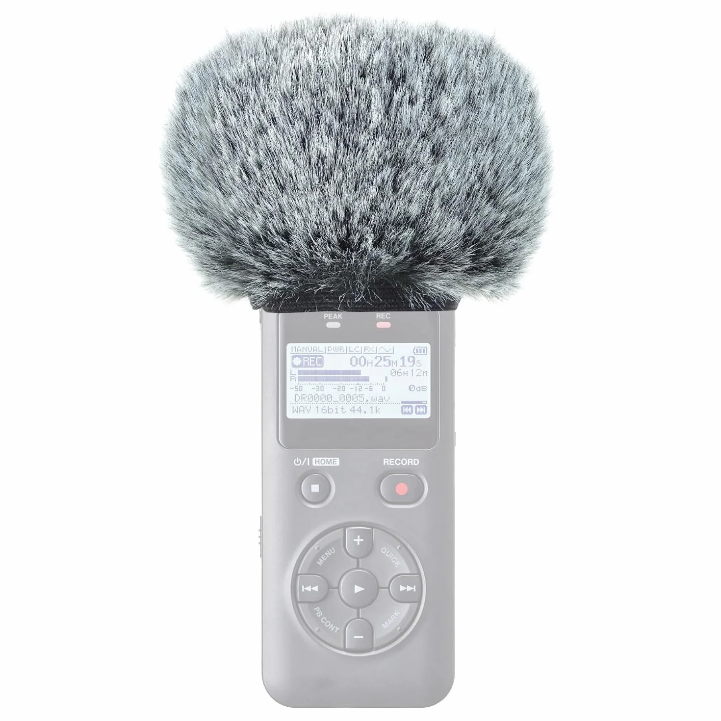 keepdrum Futrzana ochrona przed wiatrem WS-BK do Zoom H2n rejestrator cyfrowy