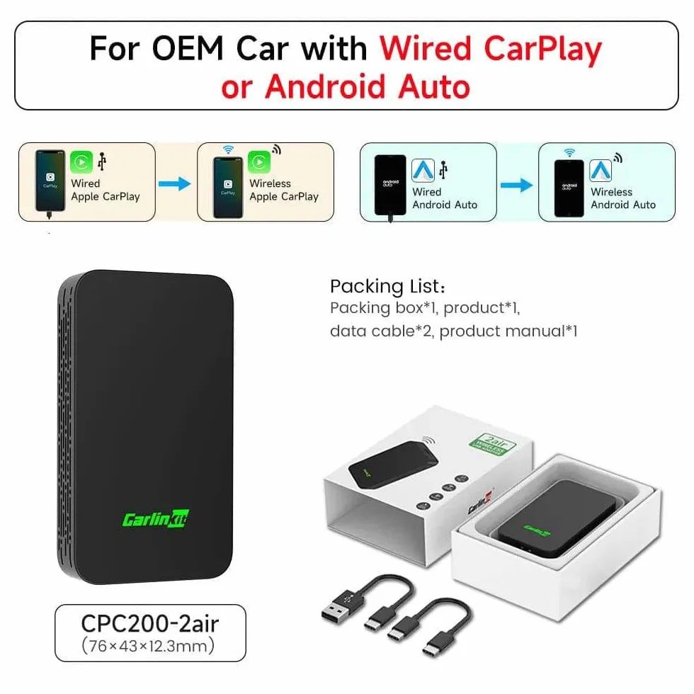 Carlinkit Adapter bezprzewodowy 2AIR