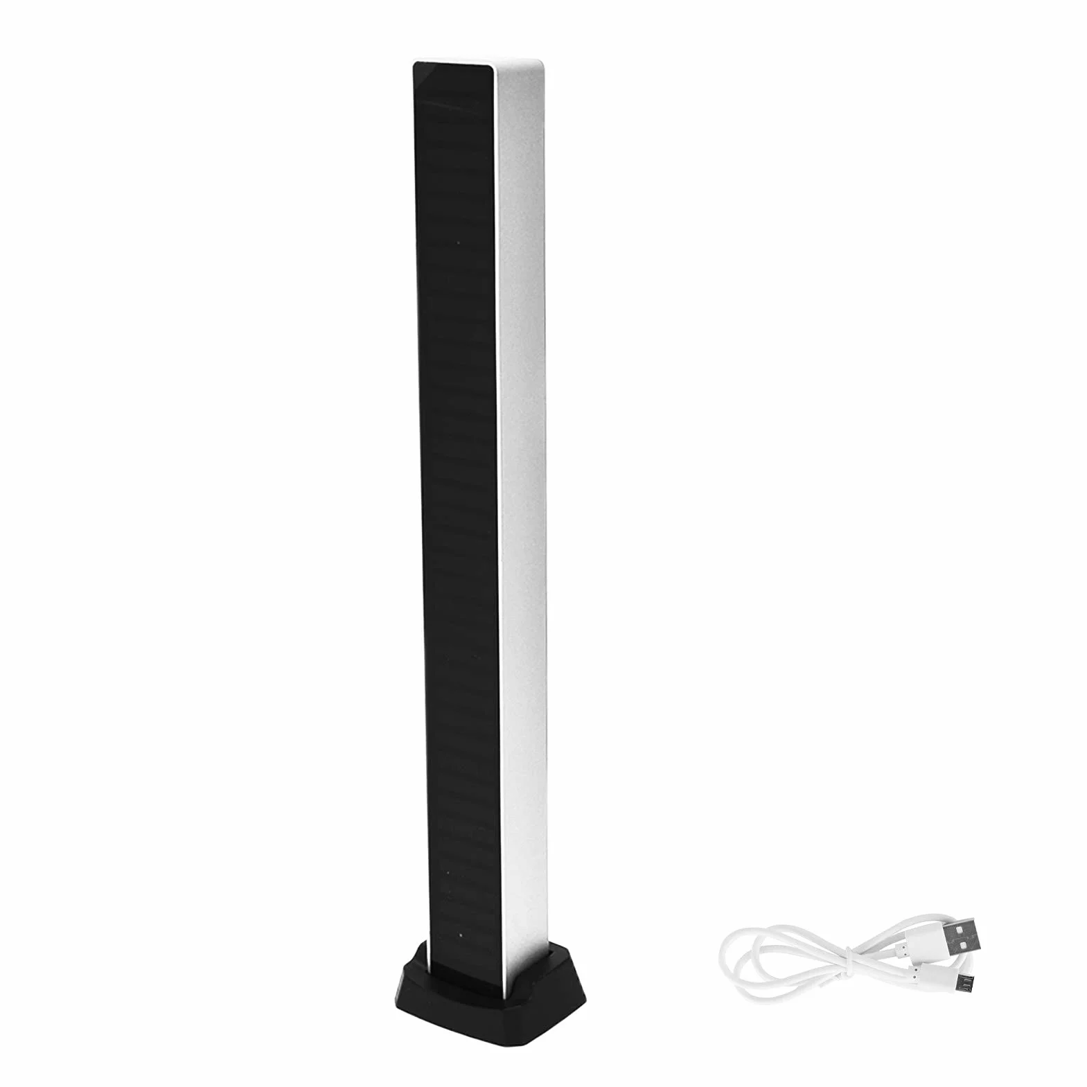 32-bitowy wskaźnik poziomu muzyki pasek aluminiowy kontrola dźwięku głosowego spektrum dźwięku światło rgb wyświetlacz LED rytm impuls kolorowy sygnał(White Shell)