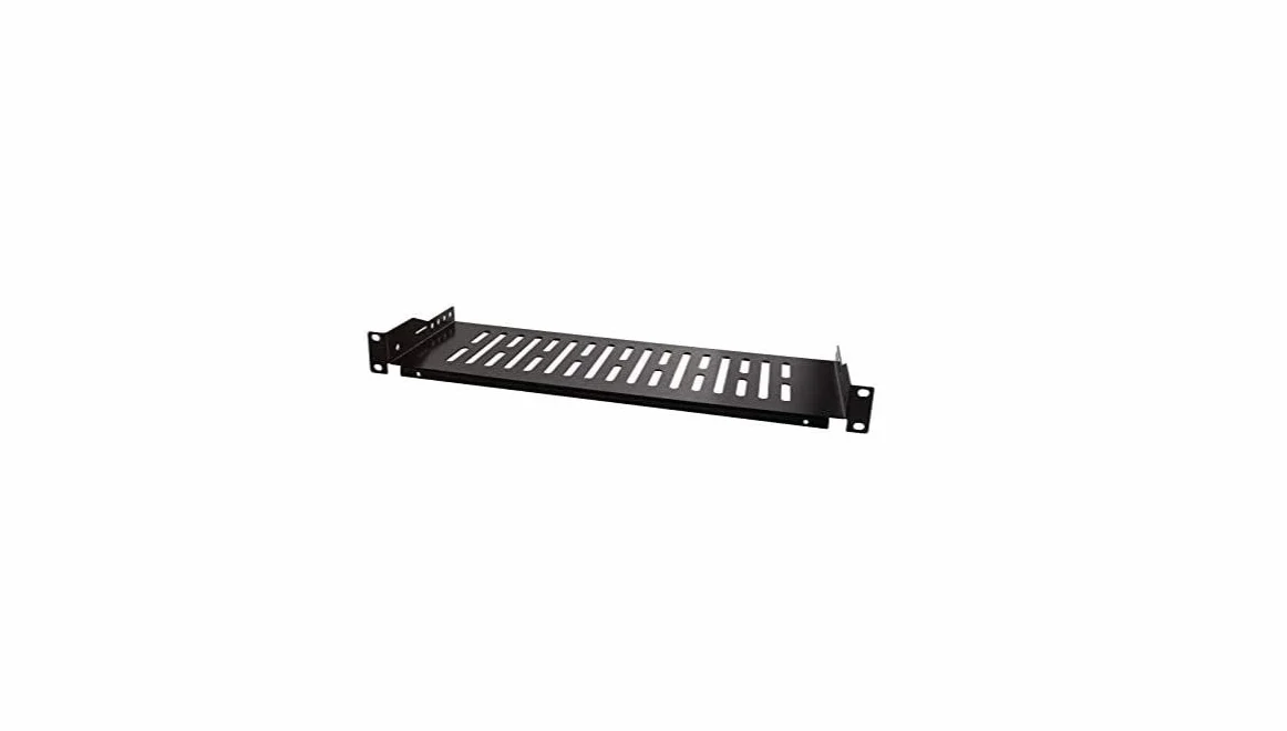 LogiLight 48,3 cm (19 cali) półka montażowa, tylko przód (T-150 mm), czarna