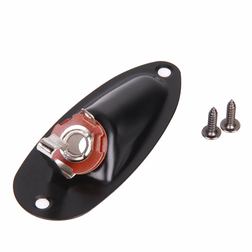 Gitara elektryczna typu łodzi otwór przyłączeniowy 1/10.2 cm 6,35 mm do wyjścia gitary ST/SQ czarny