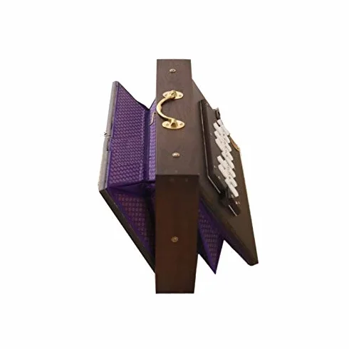FASHERATI Shruti Box, 13 nut: C C # D D # E F # G G # A # A # B C, drewno tekowe, jakość koncertowa, brązowy, zawiera etui