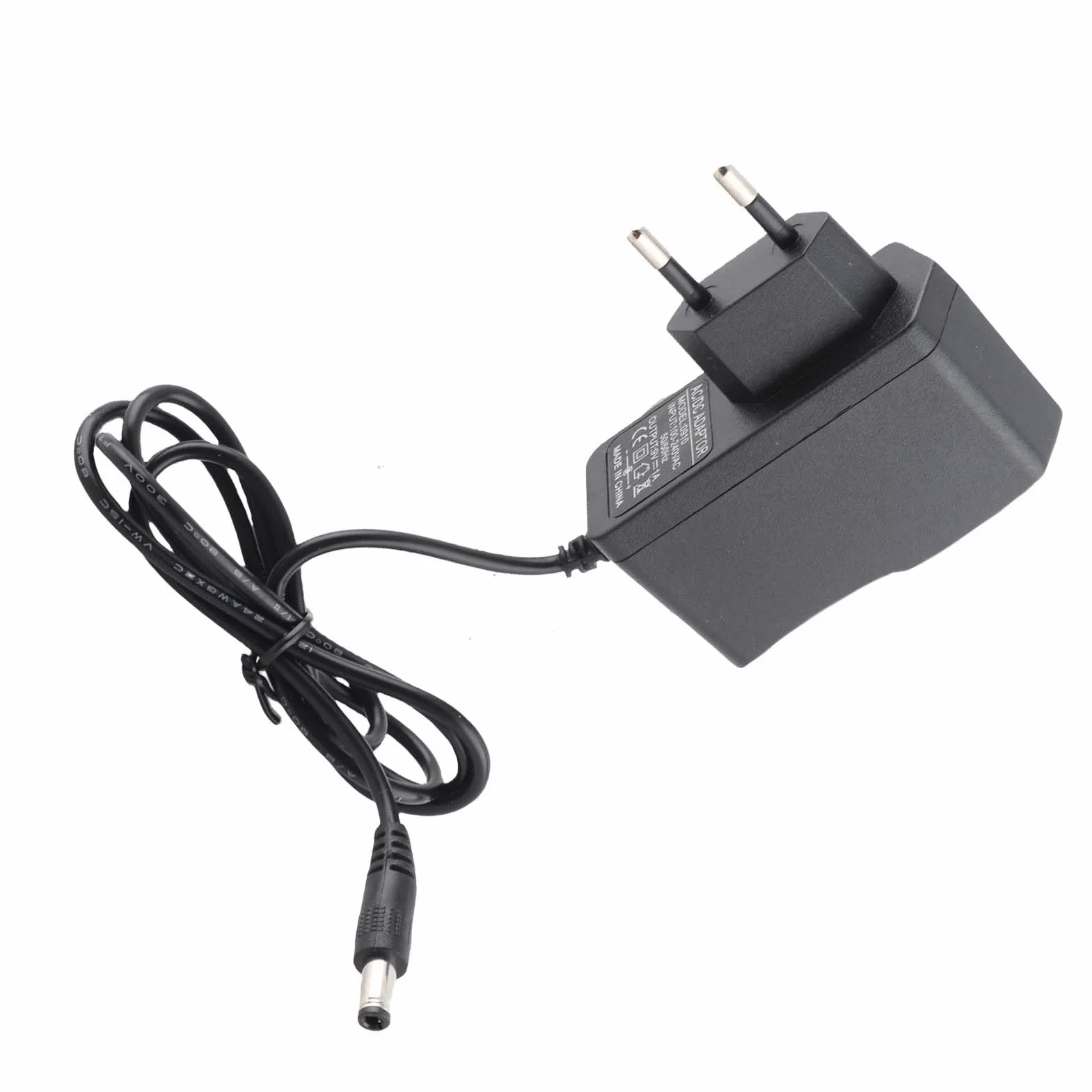 Zasilacz 9V, zasilacz AC/DC do efektora gitary elektrycznej, uniwersalny zasilacz do pojedynczego efektora gitary elektrycznej 100-240V (wtyczka EU)