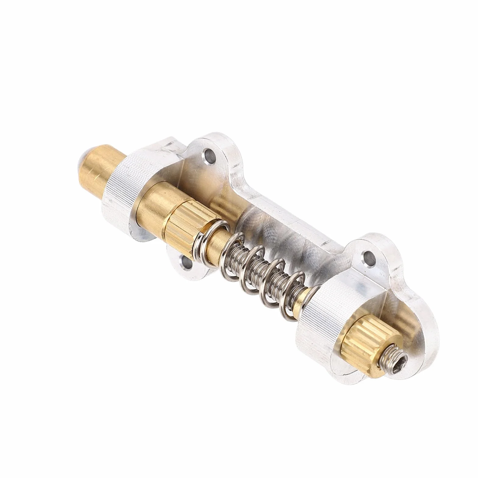 Fafeicy Stabilizator Tremolo do Gitary Elektrycznej Mosiężne Części Stopera Mostka Nastawnik Uzbrojenia Zestaw Tremsettera Zestaw urządzeń Stabilizujących do Systemów Floyd Rose, Mosiężny Mostek