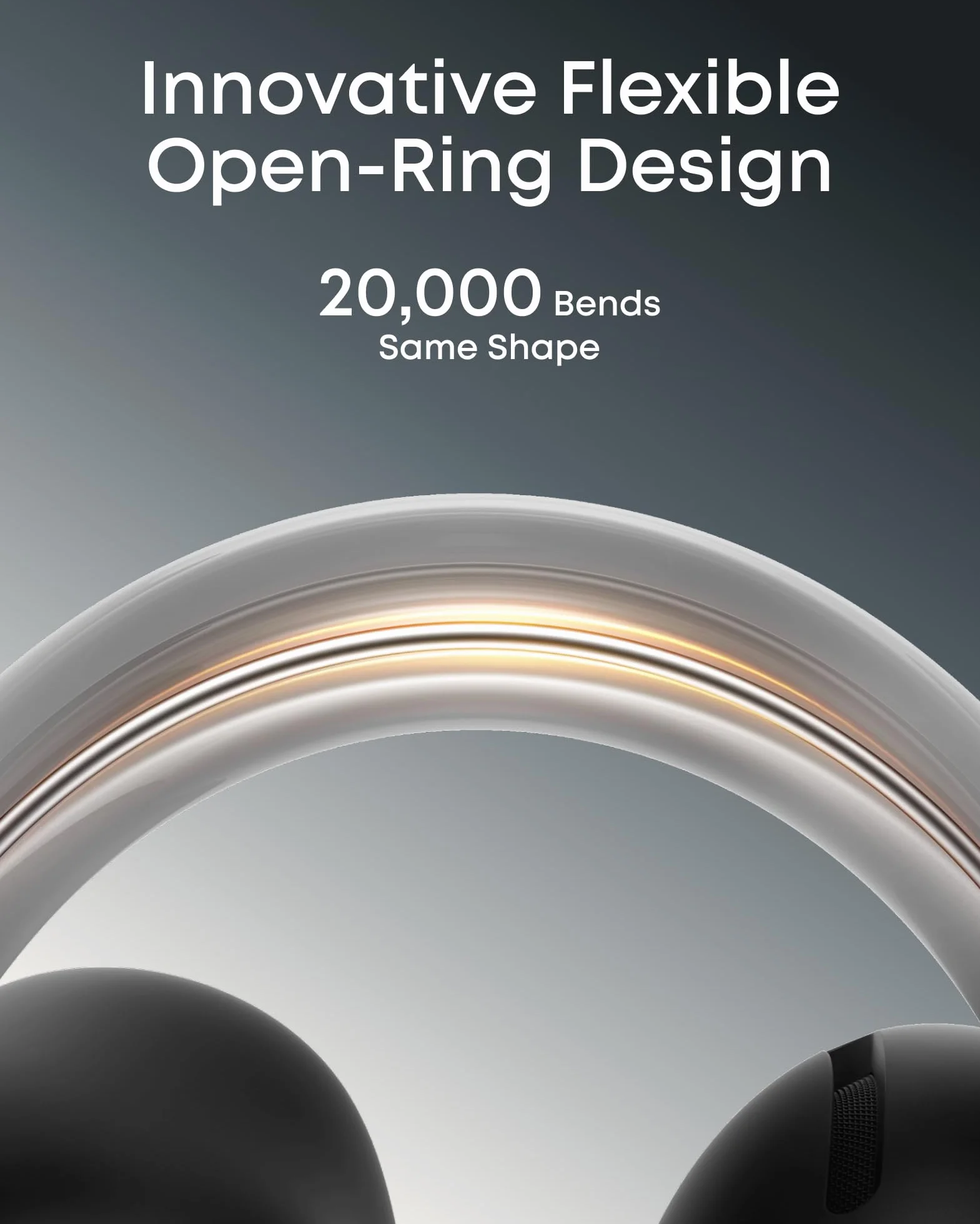 soundcore AeroClip by Anker, słuchawki z otwartym uchem, słuchawki z klipsem, komfort adaptacyjny, wyraźne połączenia z 4 mikrofonami i sztuczną inteligencją, stabilne dopasowanie, sterowniki 13 mm