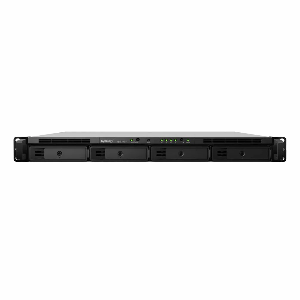 Synology RackStation RS1619xs+ serwer pamięci masowej i pamięci masowej (dysk twardy, SSD, SATA, Serial ATA II, Serial ATA III, 2.5, 3,5", 0, 1, 5, 6, 10, JBOD, Btrfs, Fat, HFS+, Ntfs, ext3, ext4, 2,