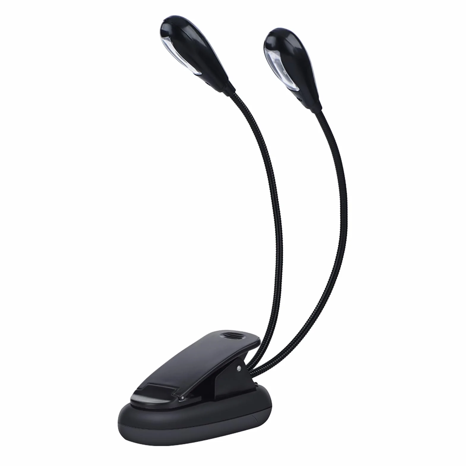 Clip On Music Stand Light Mini Regulowana Lampa LED z Podwójnymi Ramionami dla Bookworms Piano Orchestra Craft (8 świateł)