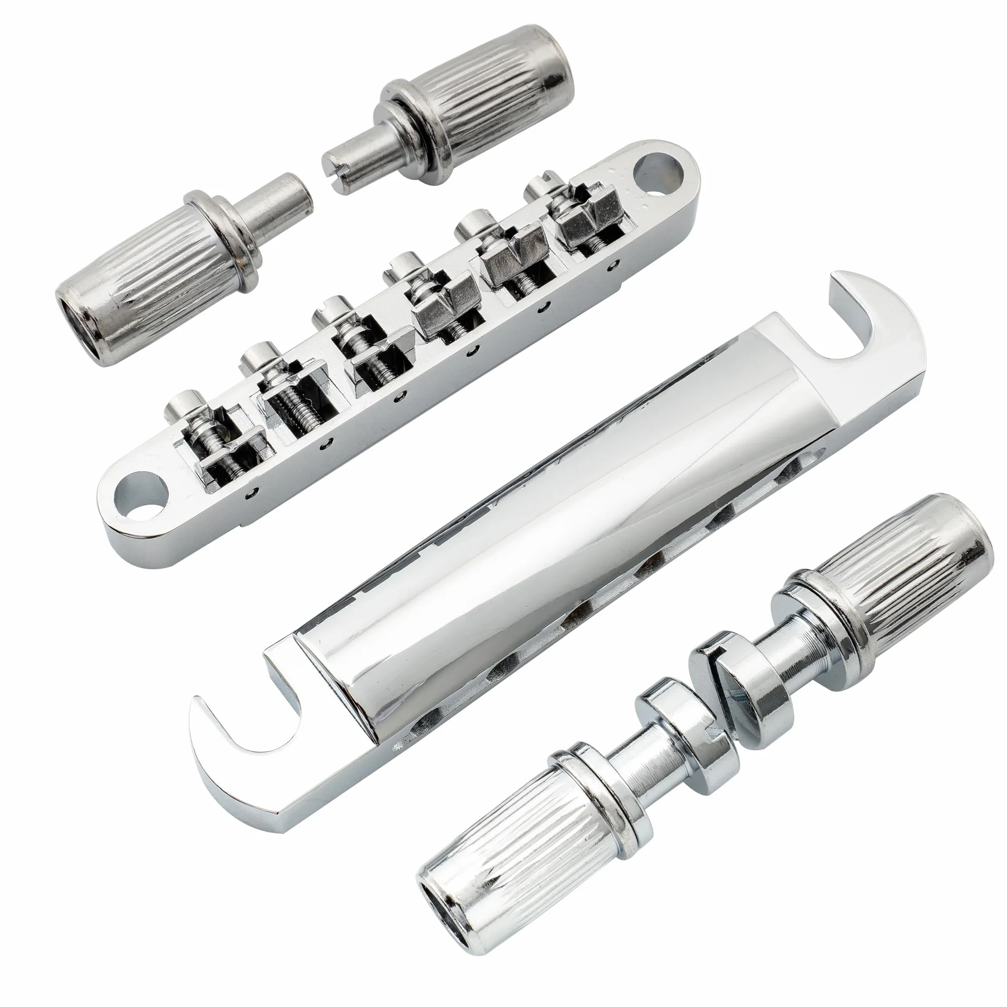 Musiclily Metryczna Mostek Strunociąg ABR-1 Tune-O-Matic Bridge Tailpiece Zestaw do Gitary Elektrycznej Epiphone Les Paul LP SG, Chrom