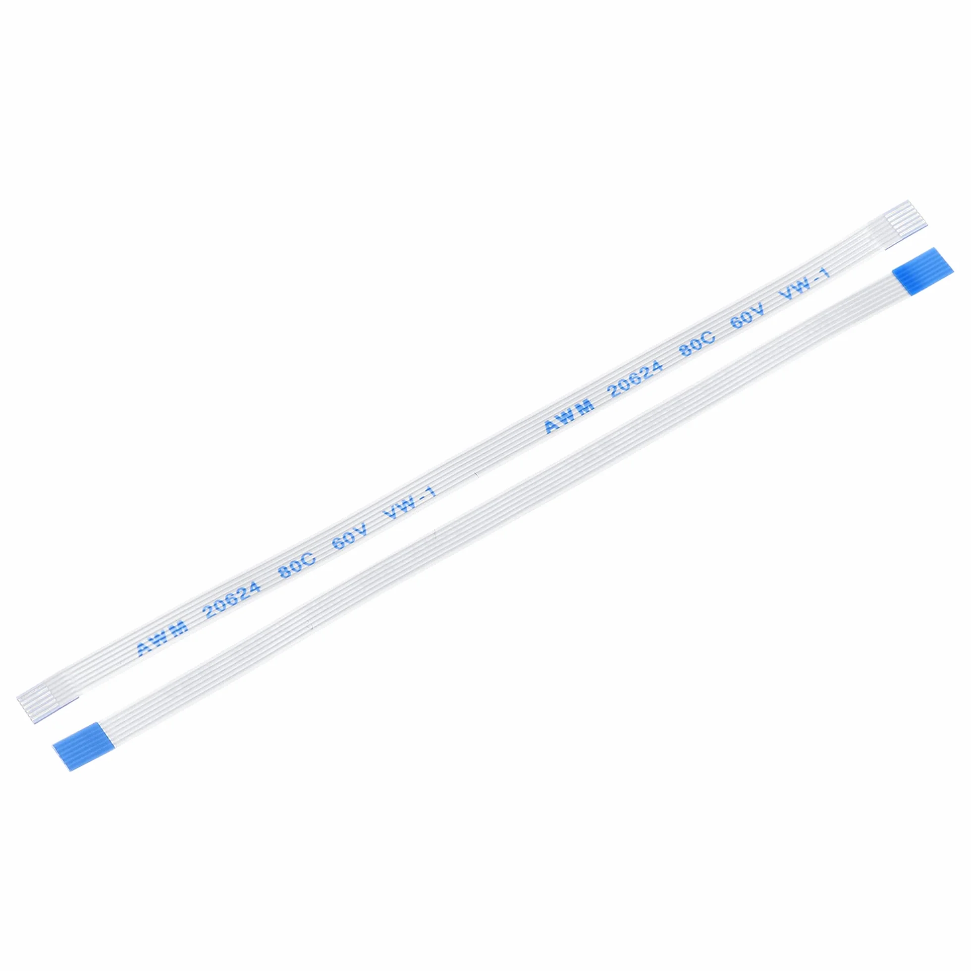 sourcing map Opakowanie 10 szt. FFC FPC kabel 6 pin 0,5 mm 100 mm (typ A) do drukarki LCD 3D aparat DVD