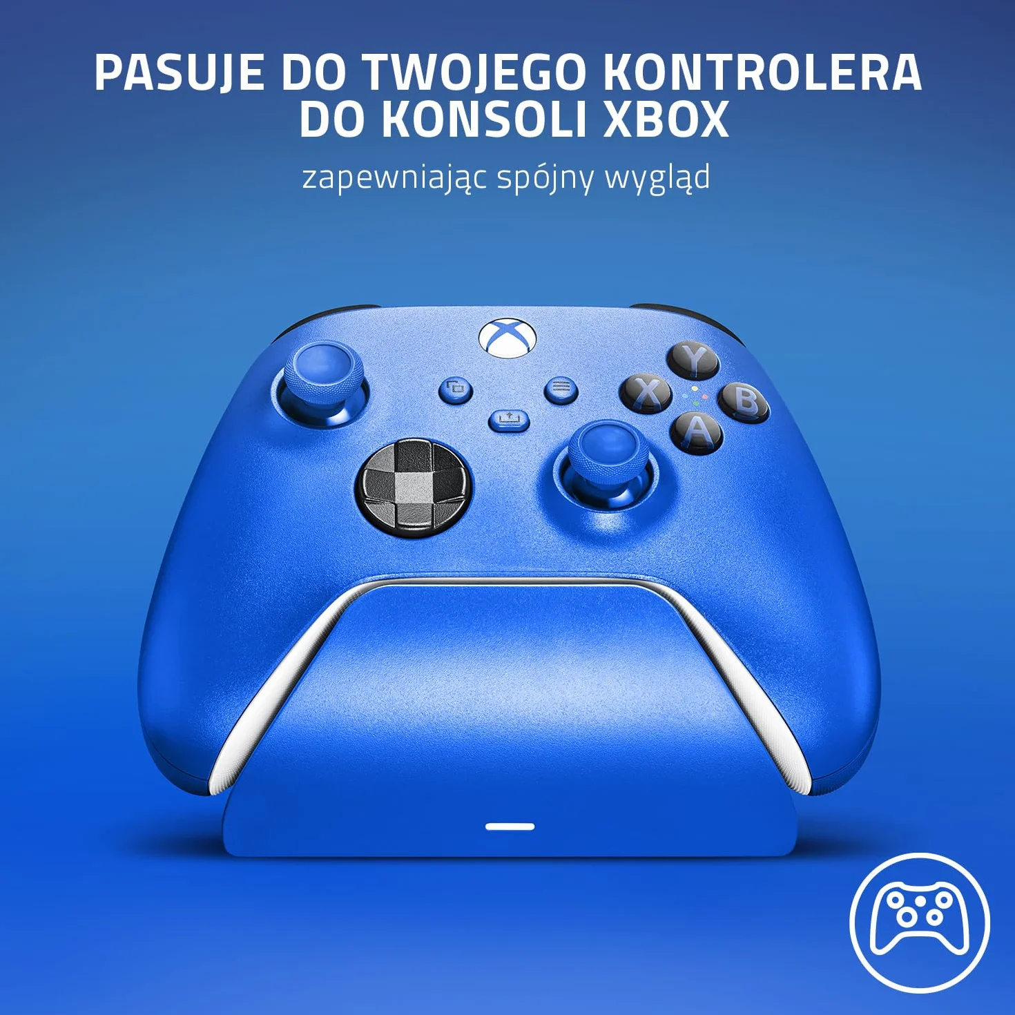 Razer Uniwersalny Stojak Do Szybkiego Ładowania - Ładowarka Kontrolerów Xbox (Magnetyczny System Kontaktowy, Nawigacja Jedną Ręką)
