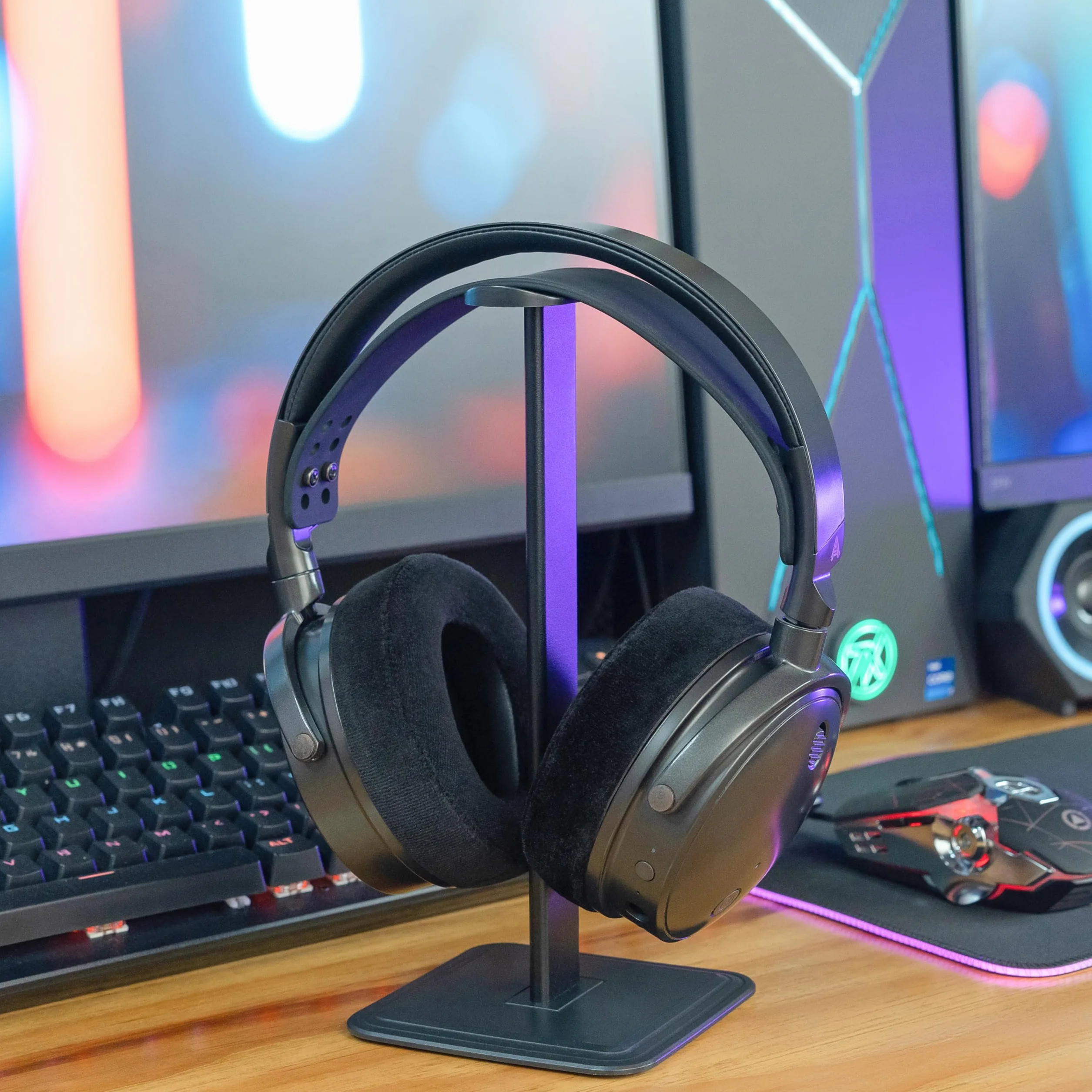 WC StealthZ Maxwell – nauszniki zorientowane na FPS do Audeze Maxwell na konsole Xbox i PS5 firmy GadgetryTech i Wicked Cushions | Lepsza precyzja dźwięku i przewiewny komfort | Black