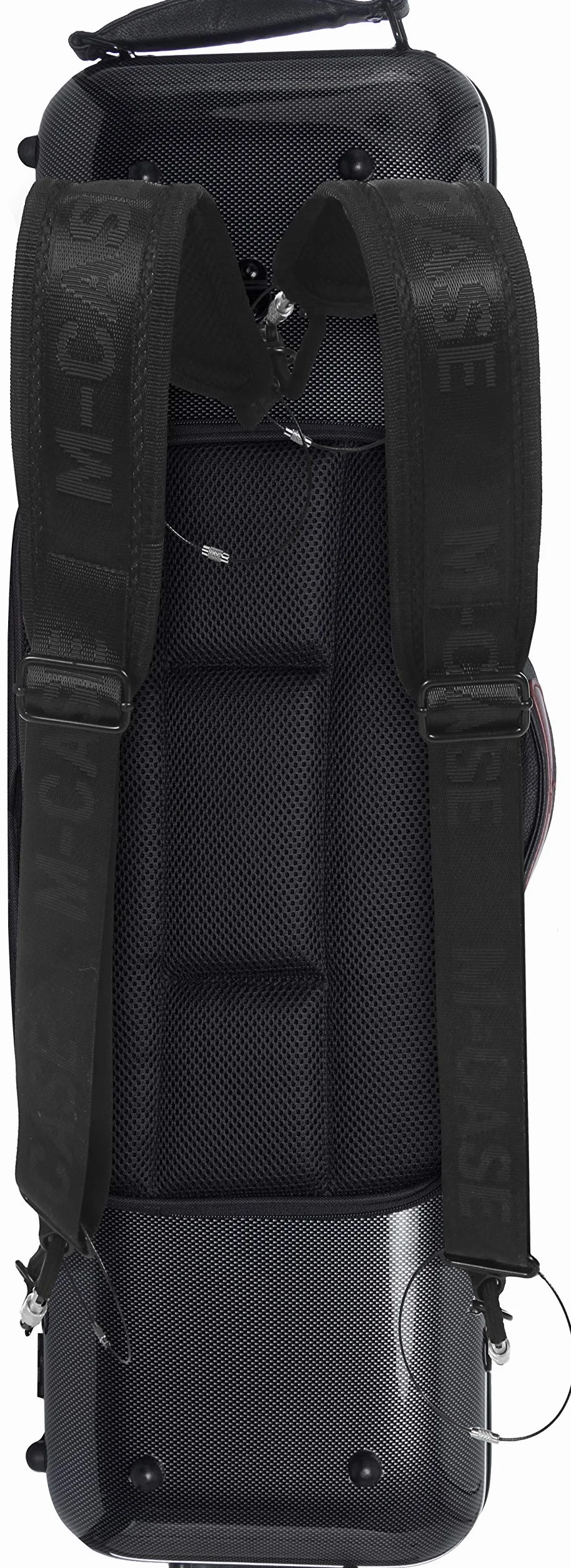 Futerał skrzypcowy Fiberglass Safe Oblong 4/4 point czarny - oliwkowy M-case + torba na nuty