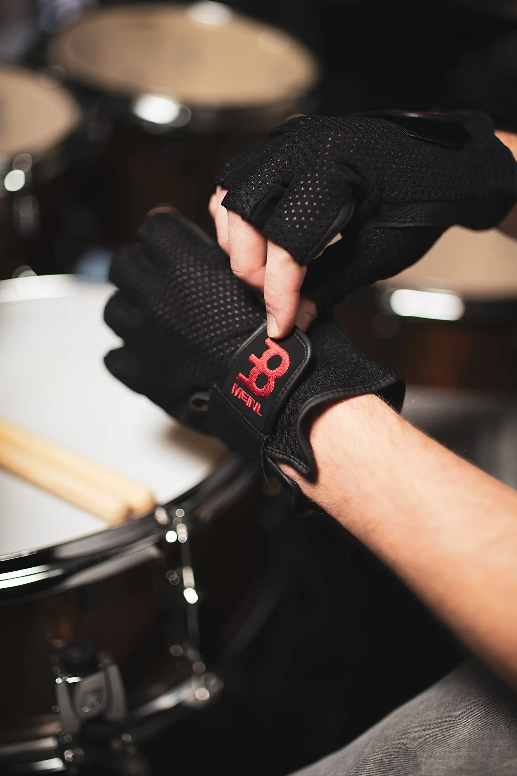 Meinl Drummer Gloves MDGFL-M Medium Fingerless