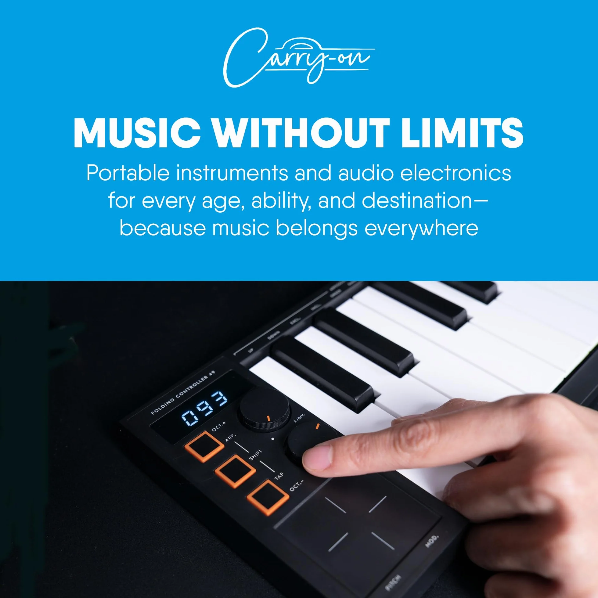 Blackstar Carry-On Kontroler Midi, Czarny, 49 Klawiszy