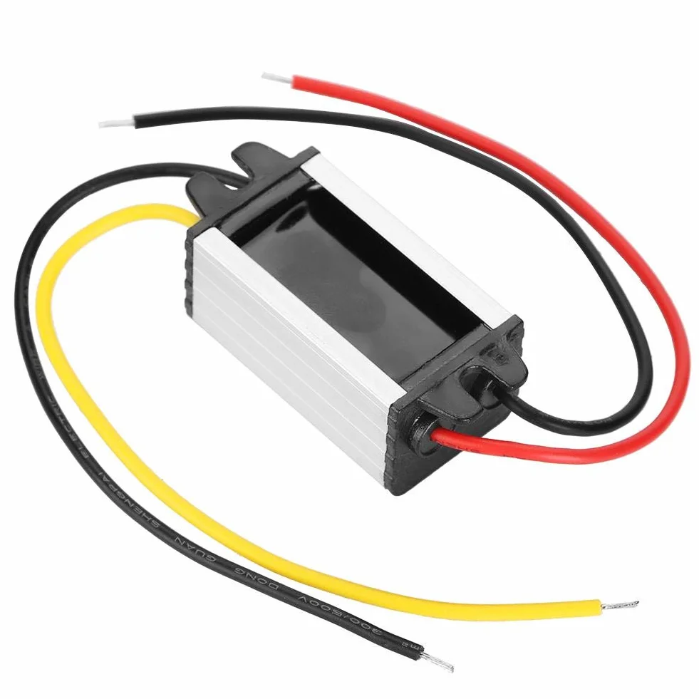Jadeshay Konwerter prądu stałego, konwerter prądu stałego 12 V/24 V na 5 V, zasilacz 5 A, zmieniacz napięcia konwertera mocy samochodowej, moduł zasilacza regulatora napięcia wysokowydajnego
