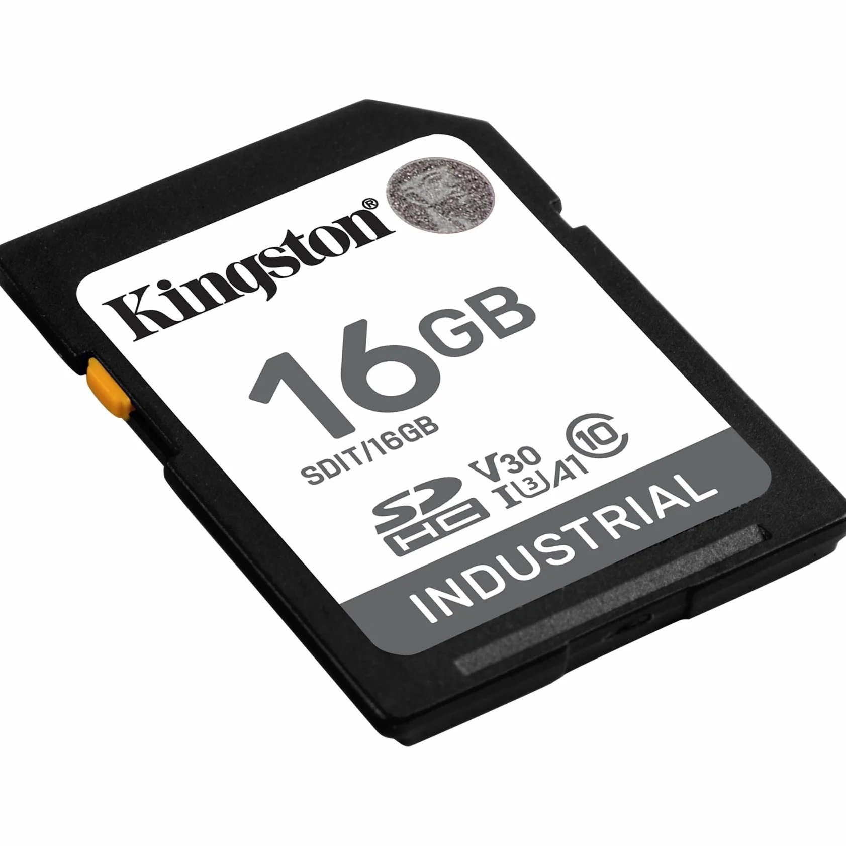 Kingston Industrial SD Card do 100 MB/s, wysoka wytrzymałość, UHS-I U3 V30 A1, (SDIT/16 GB)