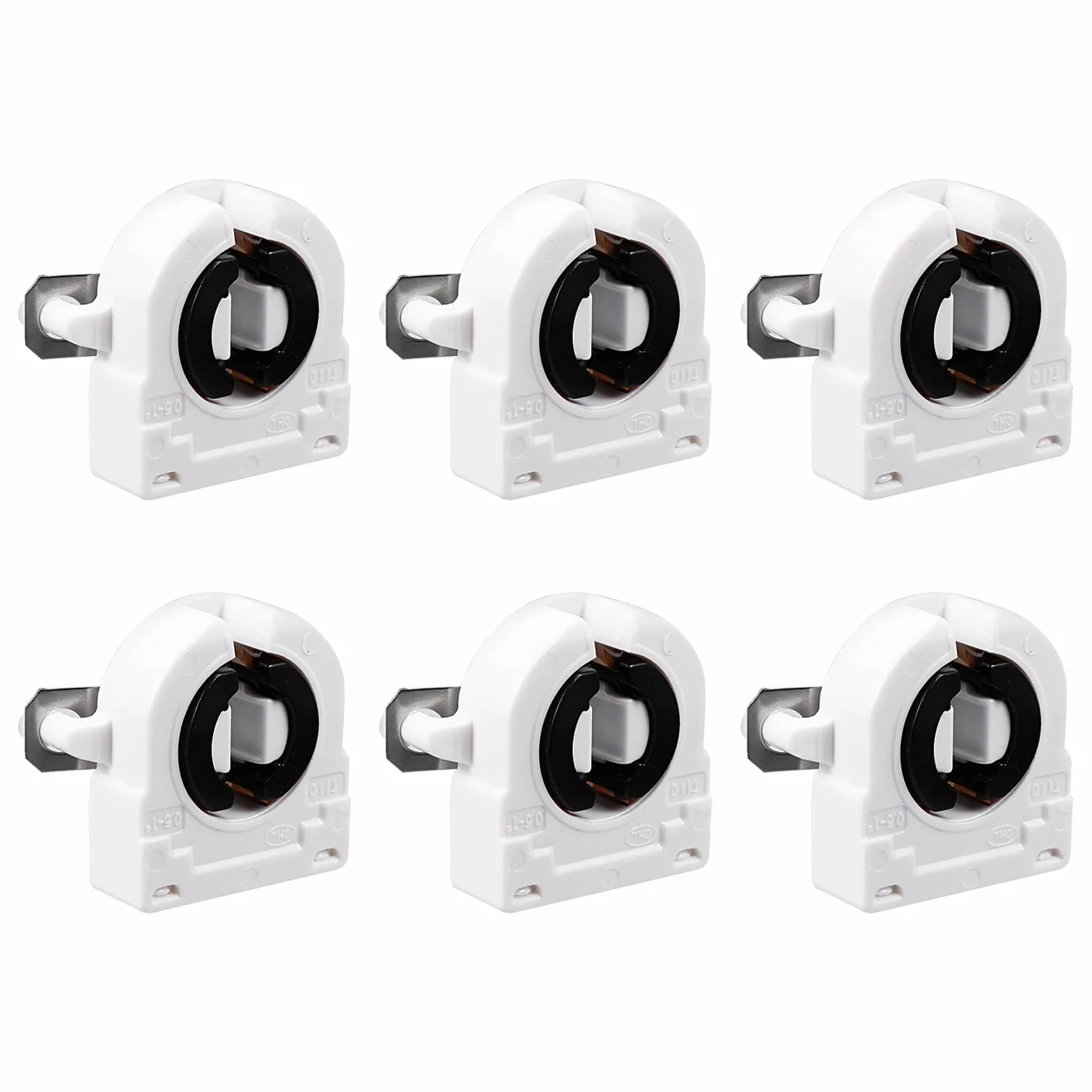 QUARKZMAN 6 sztuk 2 A T8 LED cokół rurowy niezmostkowany, jednogłowicowy, uchwyt do lampy G13, do świetlówki LED, zamiennik rury, kolor biały