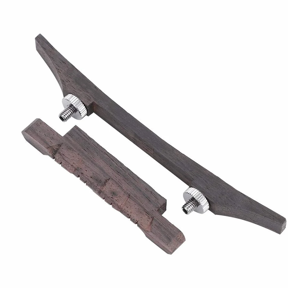 Mandolinowy mostek sznurkowy, palisander regulowana wysokość mostka mandolina instrument DIY części naprawcze