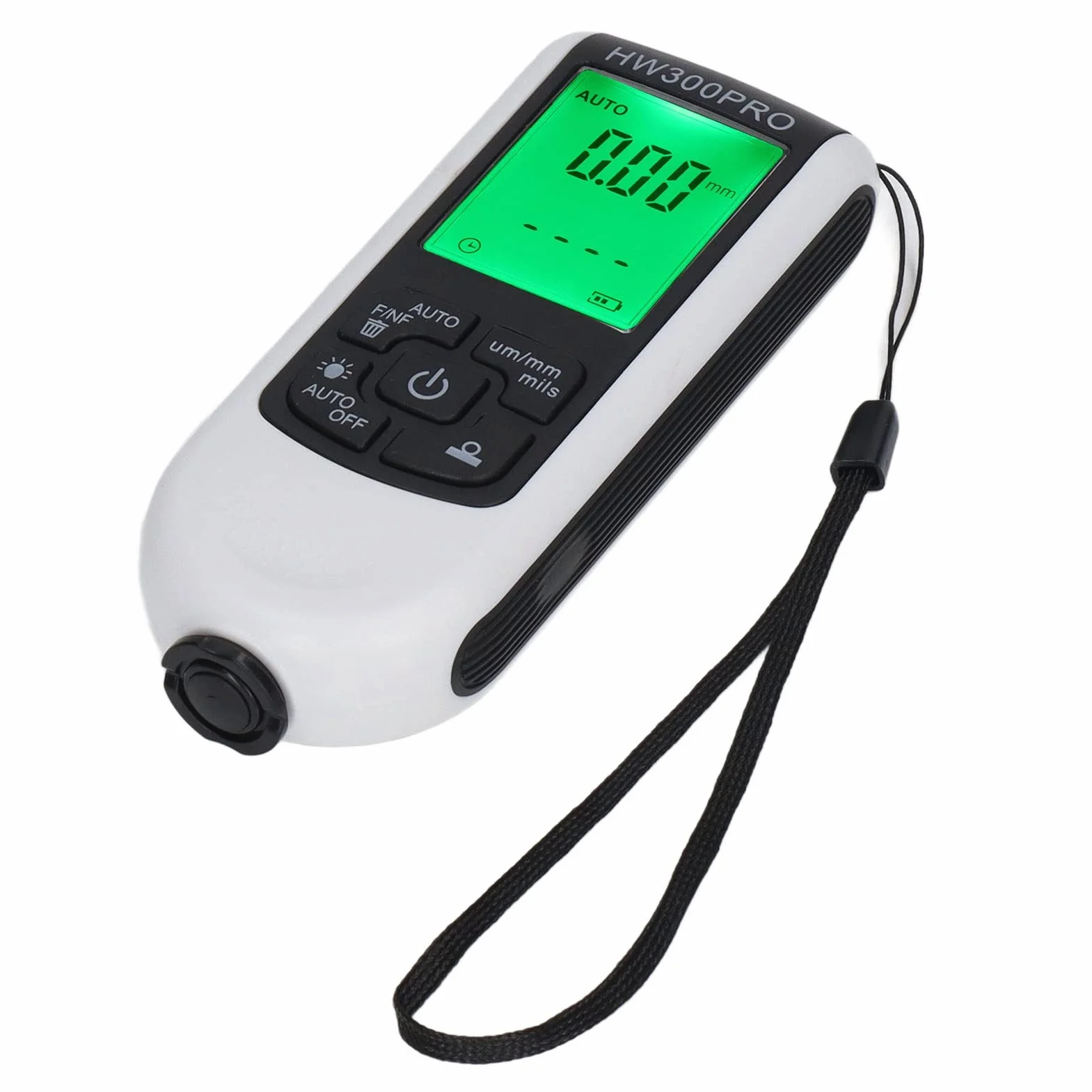 Cyfrowy Miernik Grubości Powłoki Tester Miernika Grubości Lakieru dla Przemysłu Samochodowego i Laboratoryjnego (WHITE)