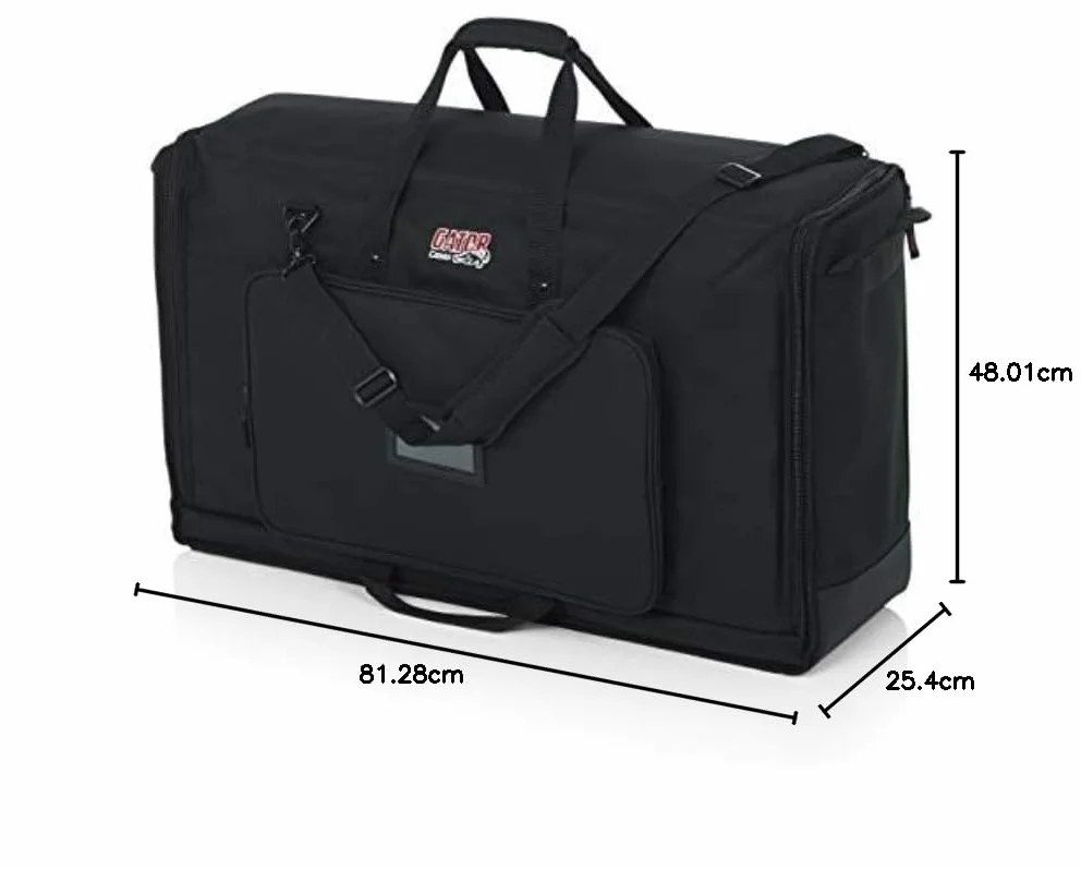 Mała, wyściełana torba do przenoszenia ekranów LCD firmy Gator, pasuje do ekranów 19-24 cali, czarny, Dual 27" - 32" Screens, Torba transportowa