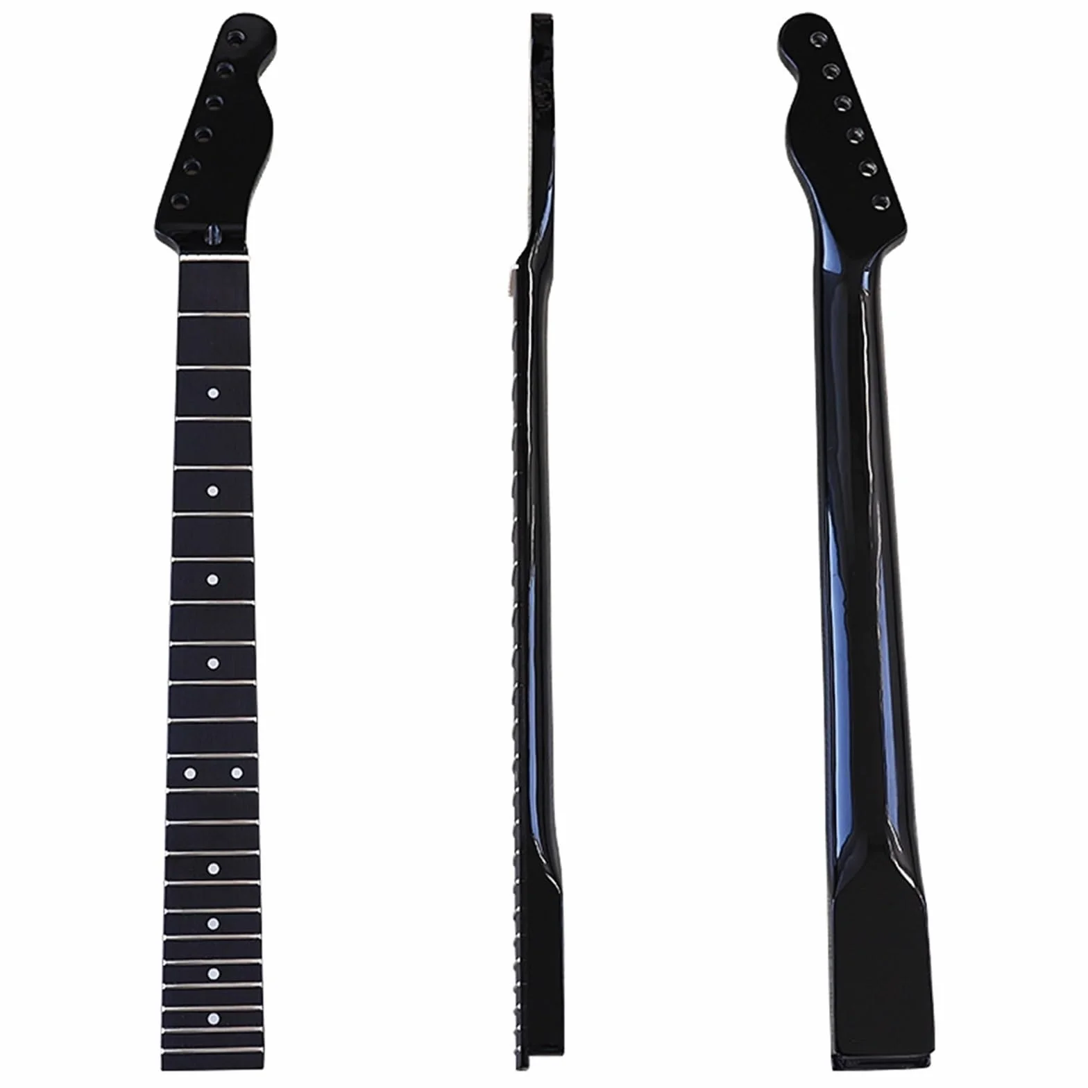 Tl Czarny 22 Progi Gitara Szyja Elektrycznej Klon Palisander Podstrunnica Otwór Z Punktem Dźwiękowym 10mm Szyja Gitarowa Diy Modyfikacja Uchwyt Gitarowy