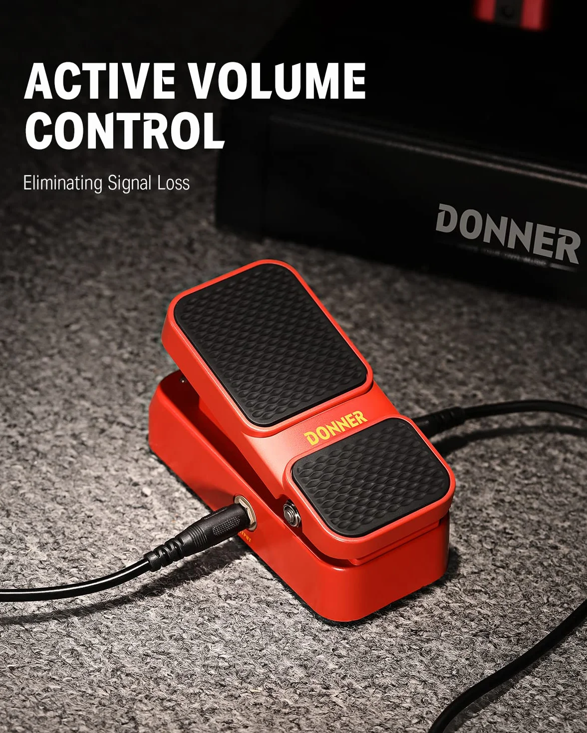 Donner samogłoska mini aktywny Wah Volume Effect pedał gitarowy 2 w 1