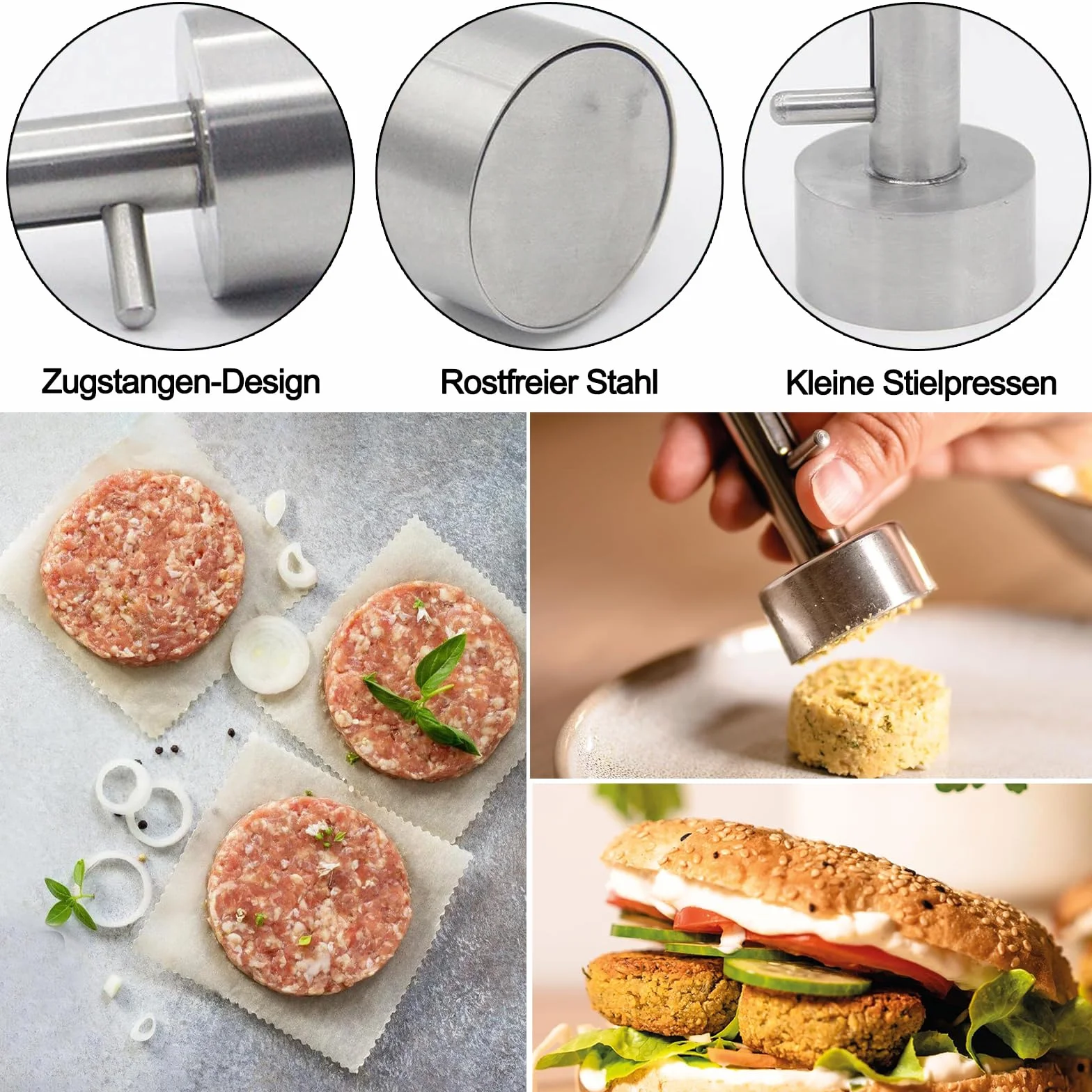 Falafel urządzenie do porcjowania, 4 cm, łopatka do falafelu, miarka do porcjowania falafelu, szufla falafel, stal nierdzewna, nieklejące się narzędzie do balera, do kuchni, domu i restauracji