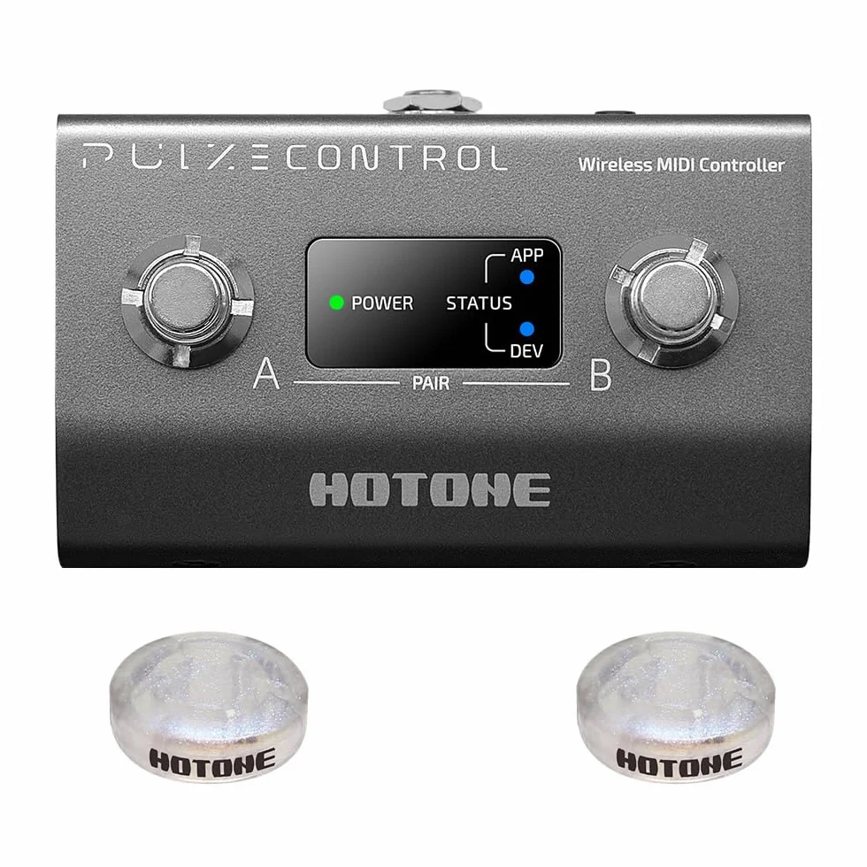 HOTONE BT MIDI kontroler nożny, , 2-przyciskowy, bezprzewodowy pulze Control