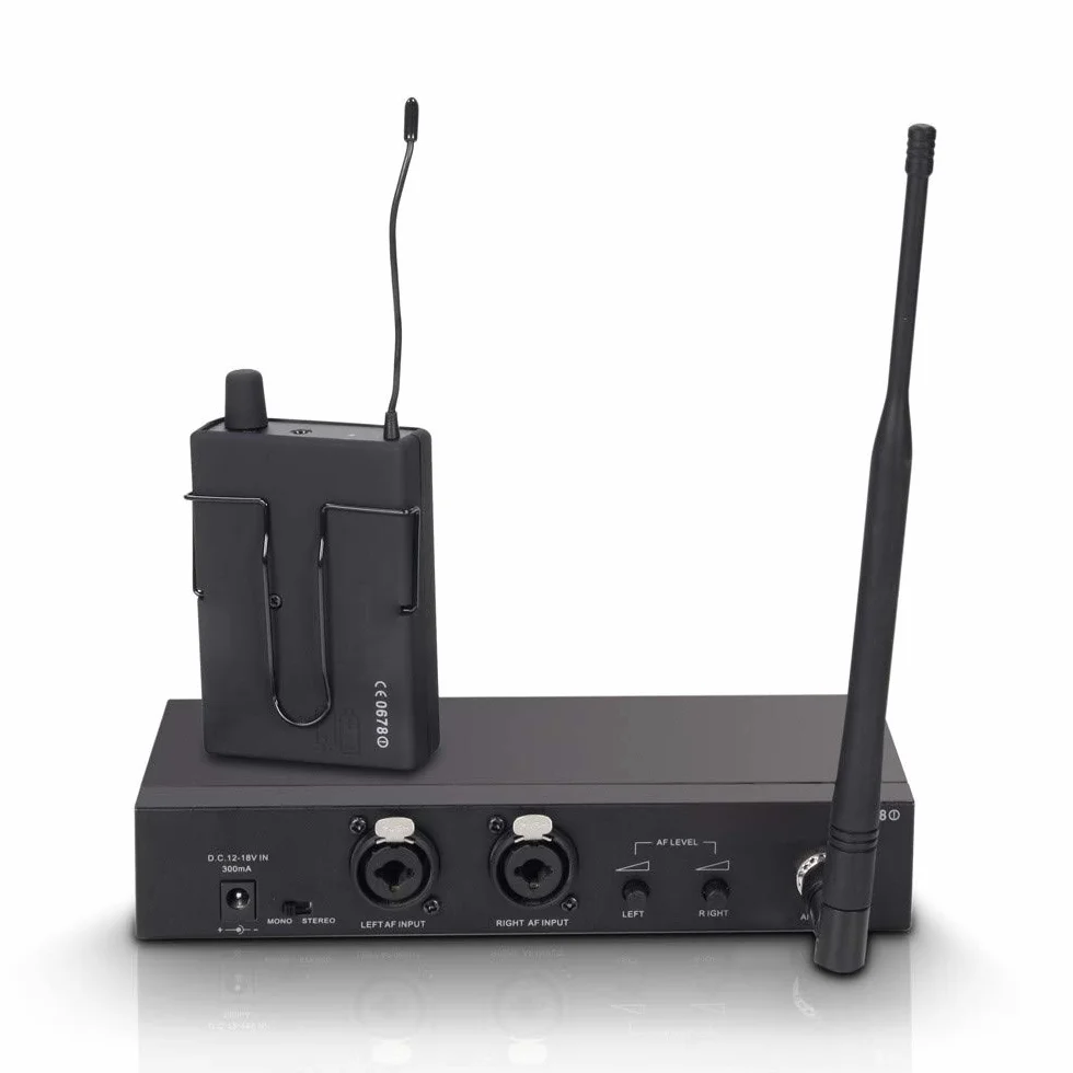 LD Systems Adam Hall MEI 100 G2 bezprzewodowy system monitoringu dousznego, czarny
