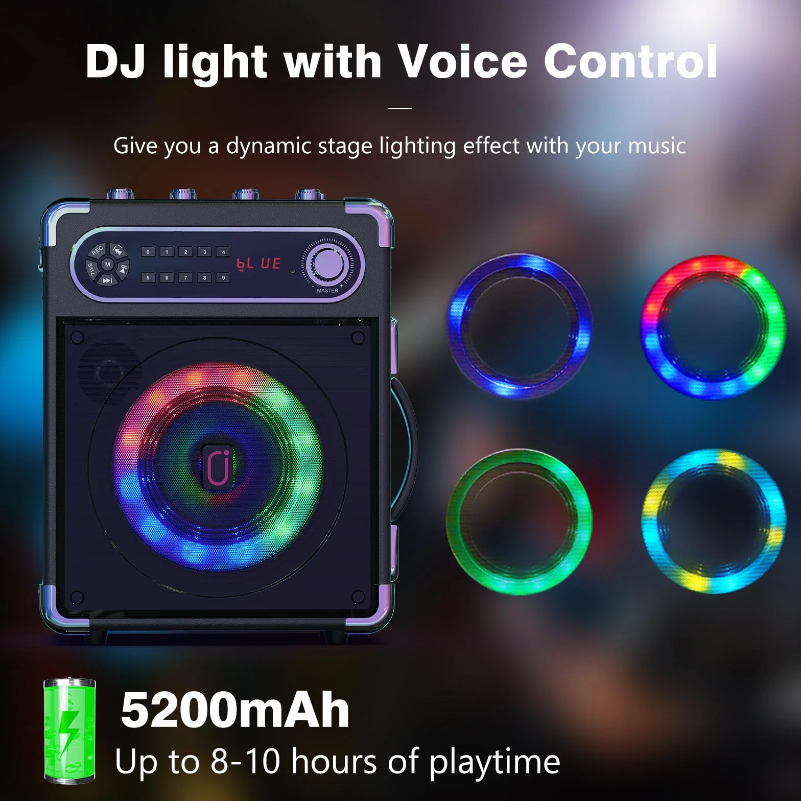 JYX Karaoke Machine z 3 mikrofonami bezprzewodowymi UHF dla dorosłych, głośnik Bluetooth, profesjonalny przenośny system karaoke PA, głośniki karaoke z mikrofonem obsługujące TWS/USB/TF/AUX/FM