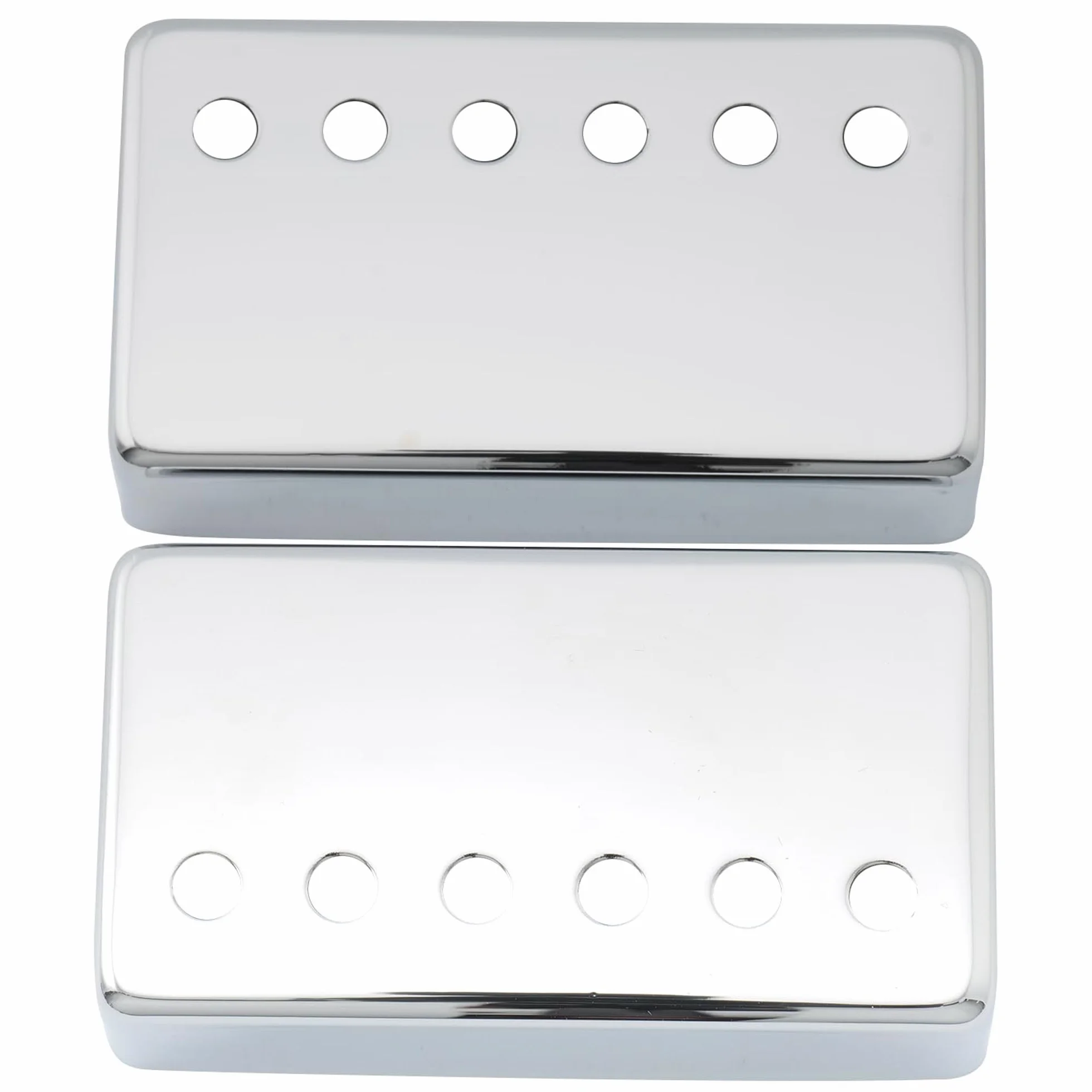 Musiclily 52 mm metalowe osłony na przetworniki Humbucker Bridge Pickup do gitary elektrycznej, chromowane (2 sztuki)