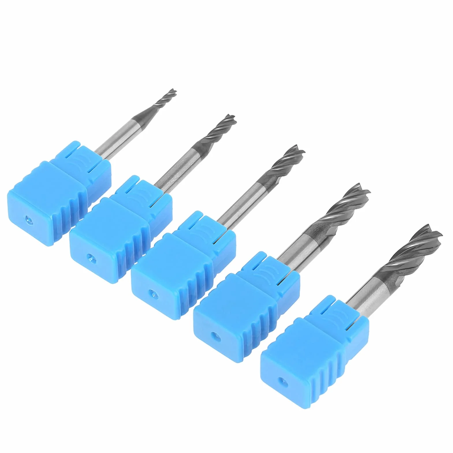 5 sztuk narzędzi do cięcia młynka, 4 frezy Proxxon, frezy z twardego metalu 1, frez trzpieniowy czworokątny, frez trzpieniowy, flet, frez z węglika wolframu