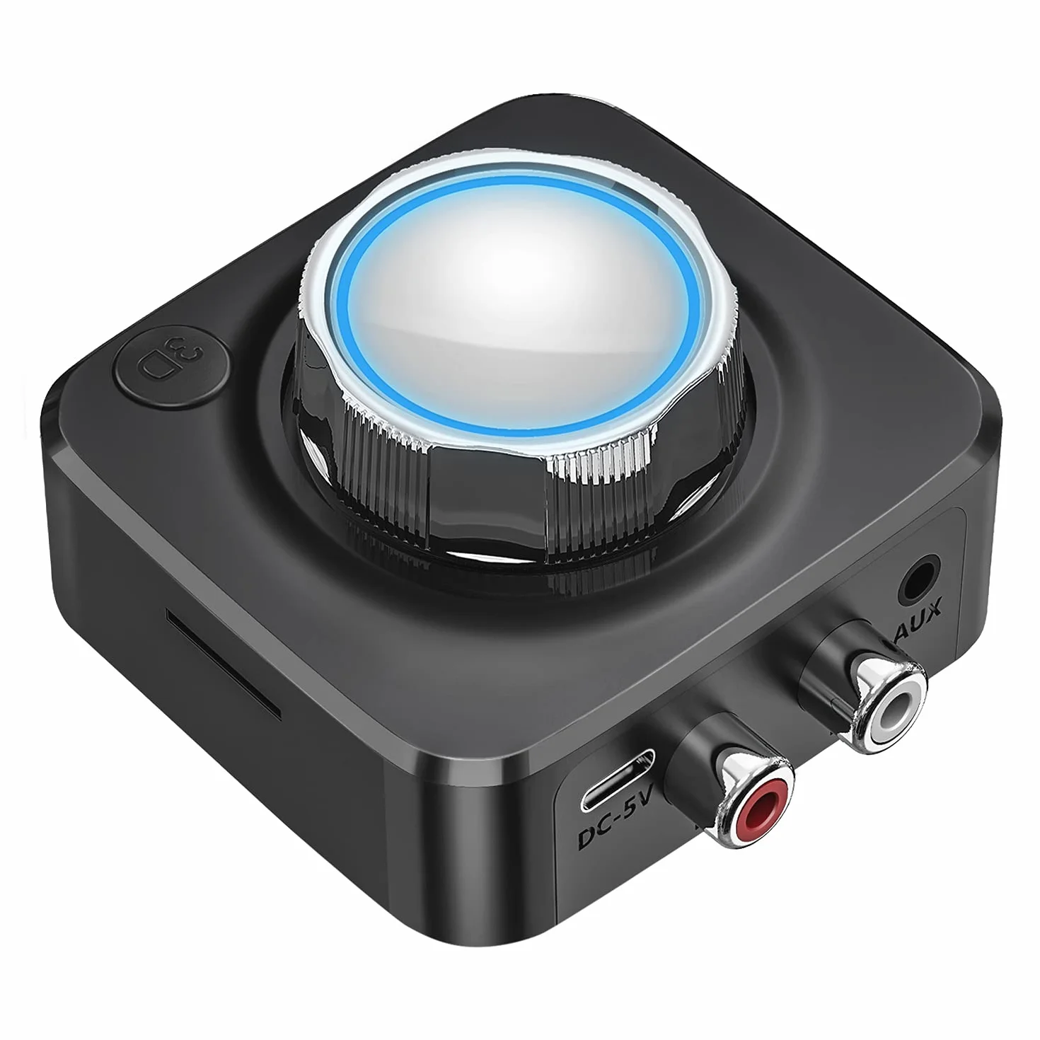 Odbiornik Bluetooth 5.0, odbiornik audio Bluetooth, adapter do systemu strumieniowego przesyłania muzyki, RCA AUX 3,5 mm, bezprzewodowy adapter audio do smartfonów, TV, PC, głośników