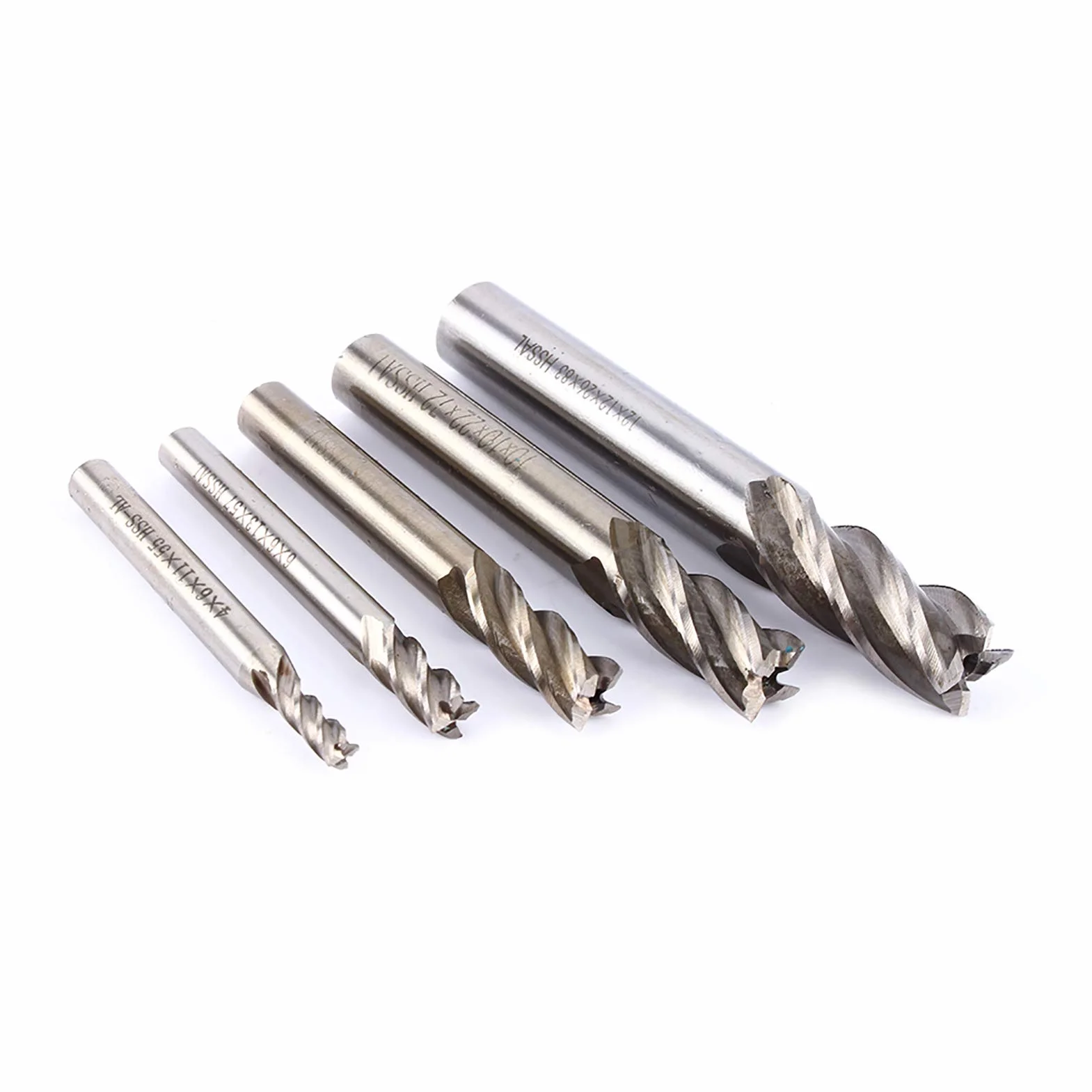 Yosoo Health Gear Frez trzpieniowy HSS 12 mm z 4 ostrzami, wiertło z chwytem prostym do frezowania metalu, narzędzie do szybkiego cięcia CNC, frezarki, wiertarki